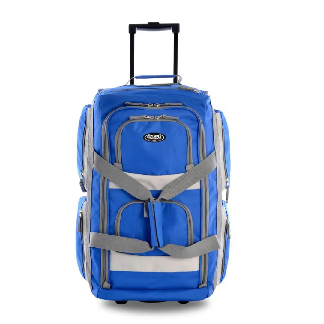 Olympia 8 Pocket Rolling Duffel 22" Carry-On