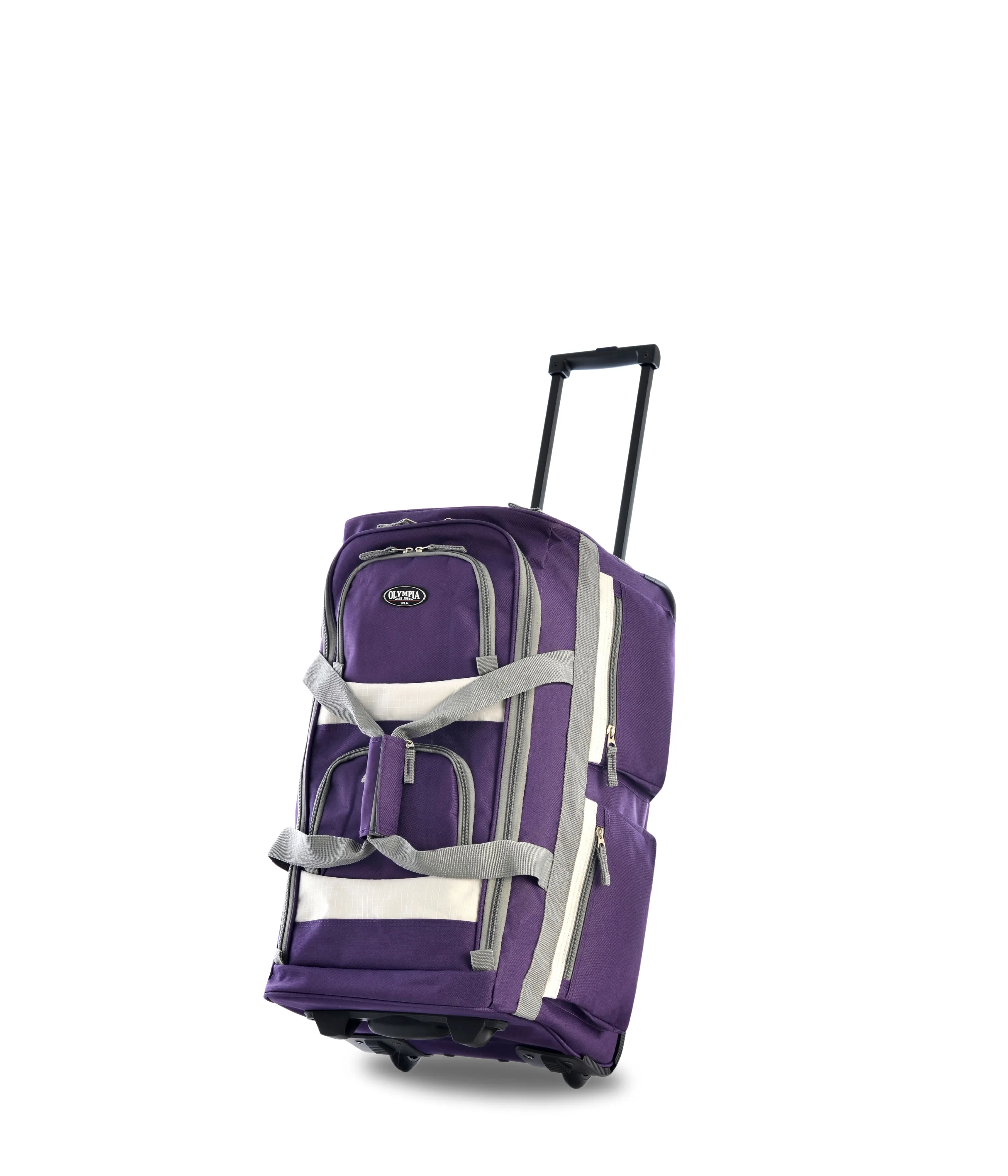 Olympia 8 Pocket Rolling Duffel 22" Carry-On