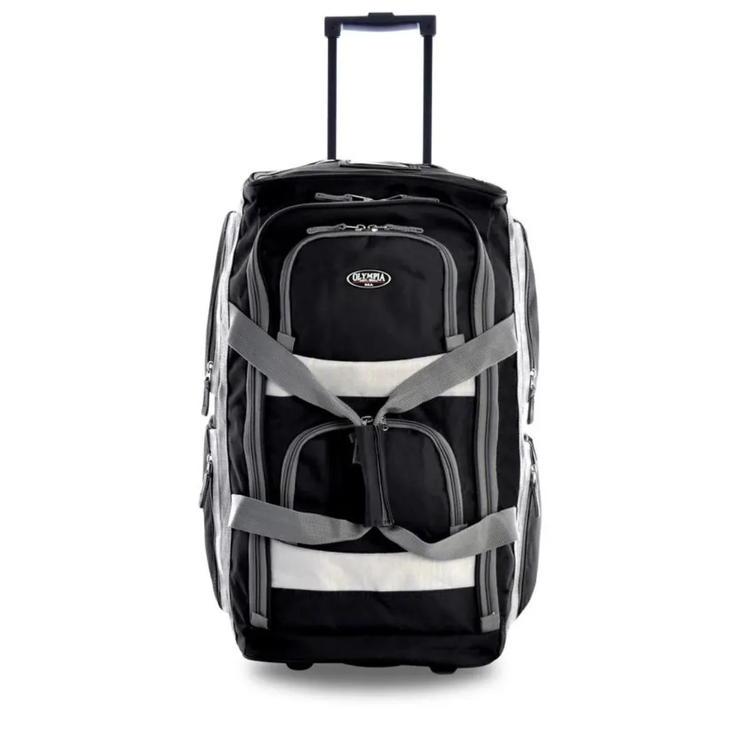 Olympia 8 Pocket Rolling Duffel 22" Carry-On