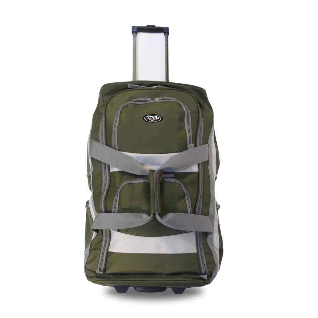 Olympia 8 Pocket Rolling Duffel 22" Carry-On