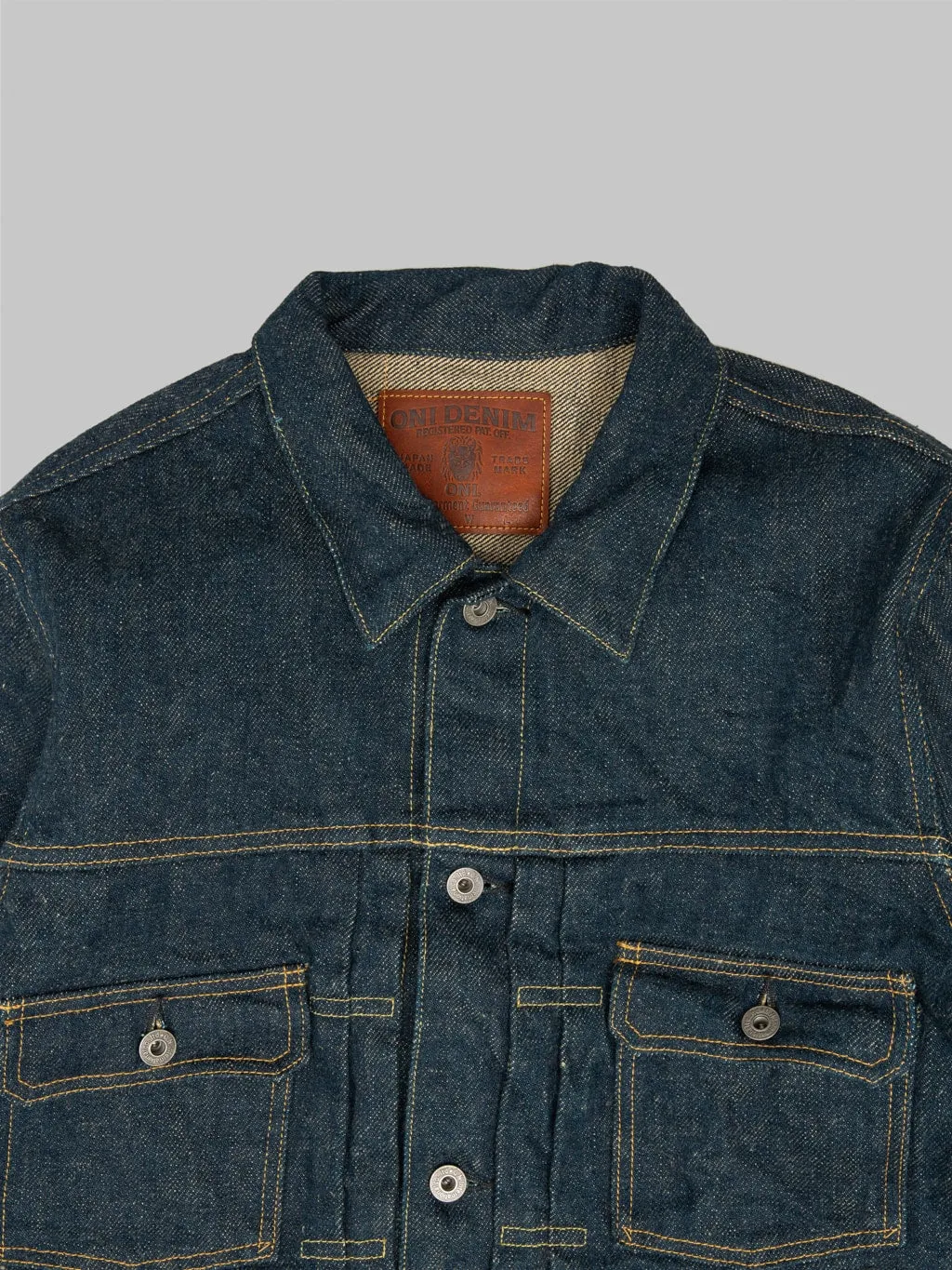 ONI Denim 02516PZR-BEG Secret Denim Beige Weft 20oz Type II Jacket
