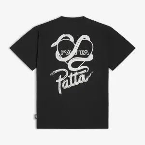 PATTA | PATTA SNAKE HEART T-SHIRT { BLACK