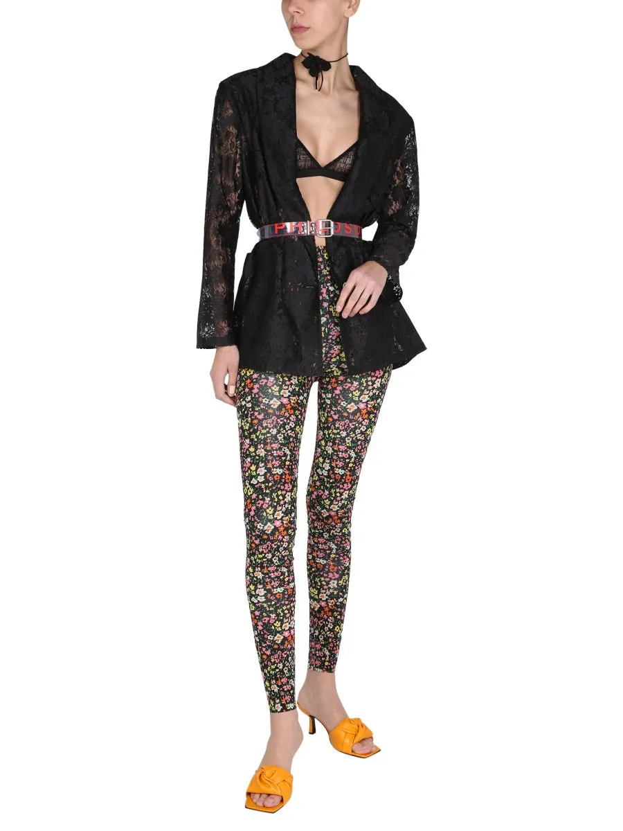 Philosophy Di Lorenzo Serafini Lace-Detailed Single-Breasted Blazer