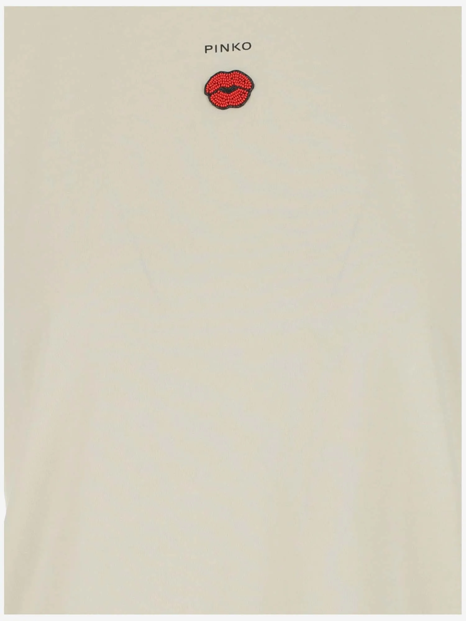 Pinko Mouth Detailed Crewneck T-Shirt