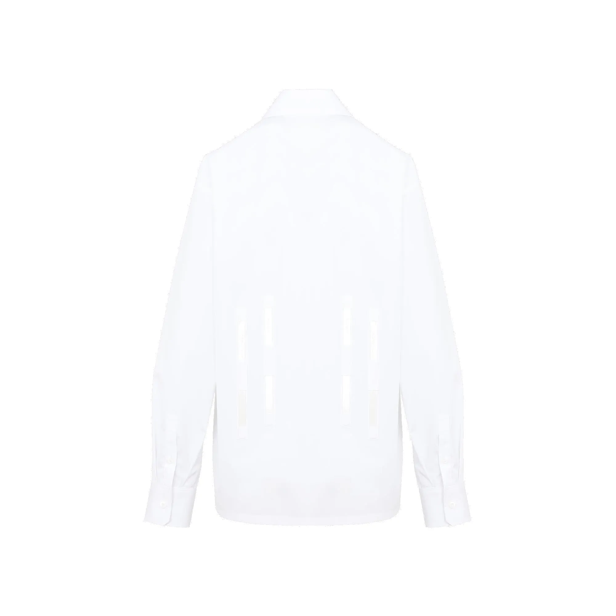 Prada Logo Tape Detailed Shirt