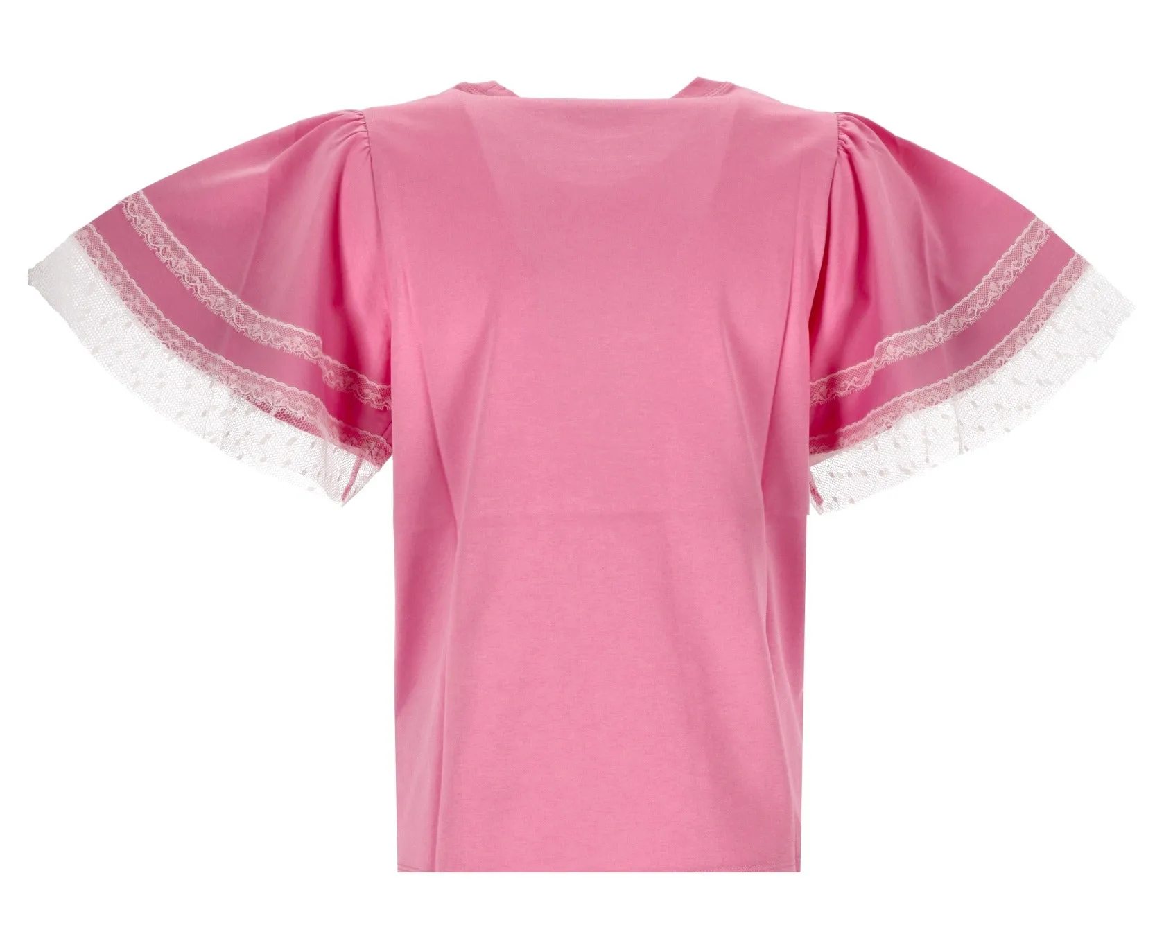 REDValentino Lace-Detailed Short-Sleeved T-Shirt