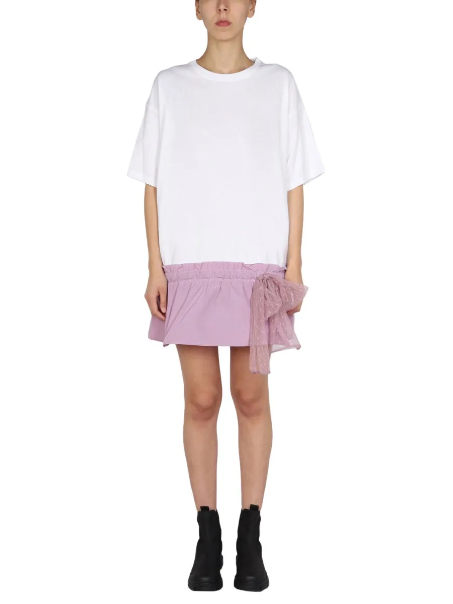 REDValentino Tulle Detailed T-Shirt Dress