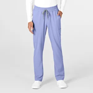 RENEW Mens Straight Slim Scrub Pant - Ceil Blue