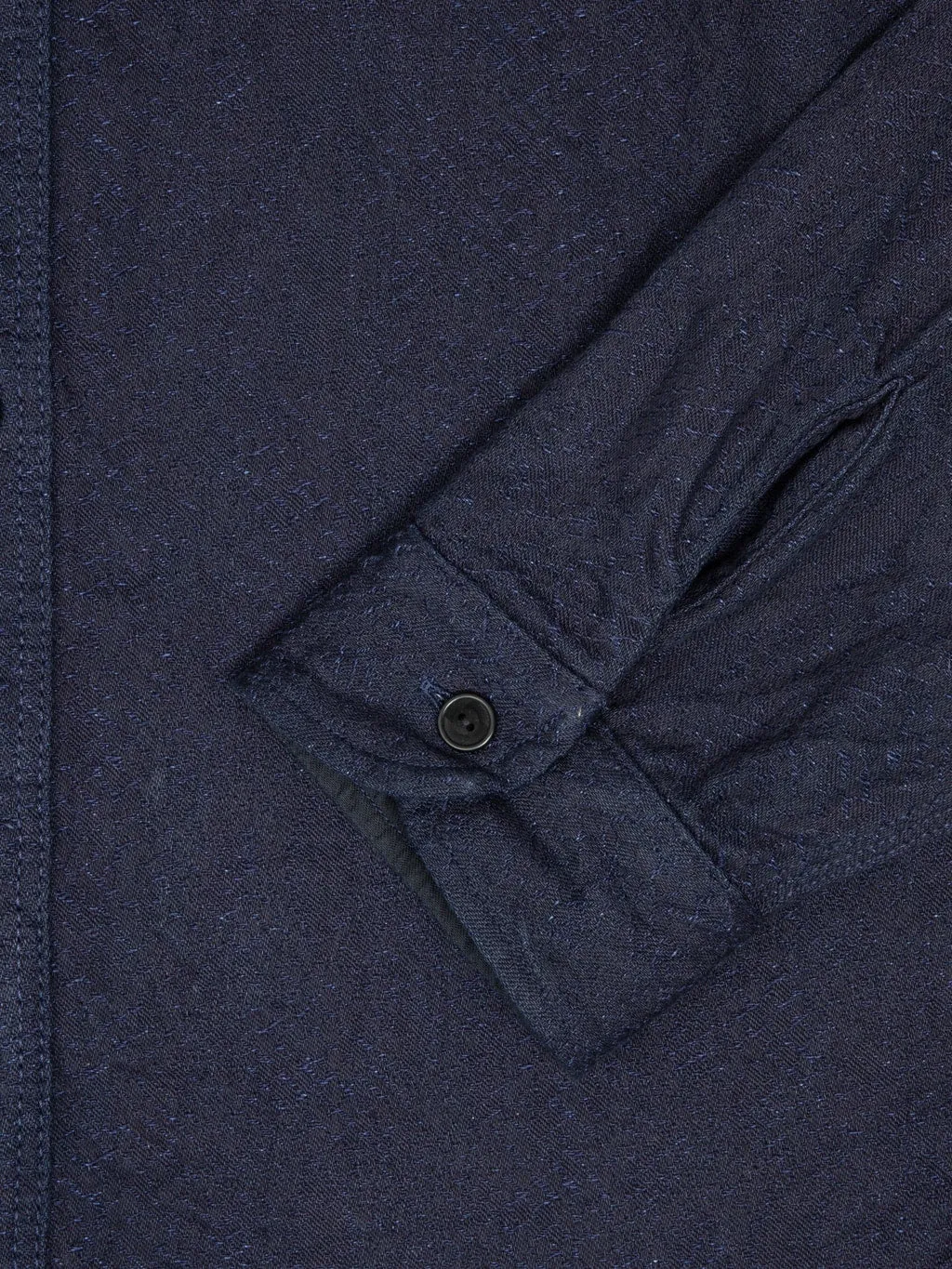 Samurai Jeans SSS25-01W Indigo Snake Jacquard Shirt