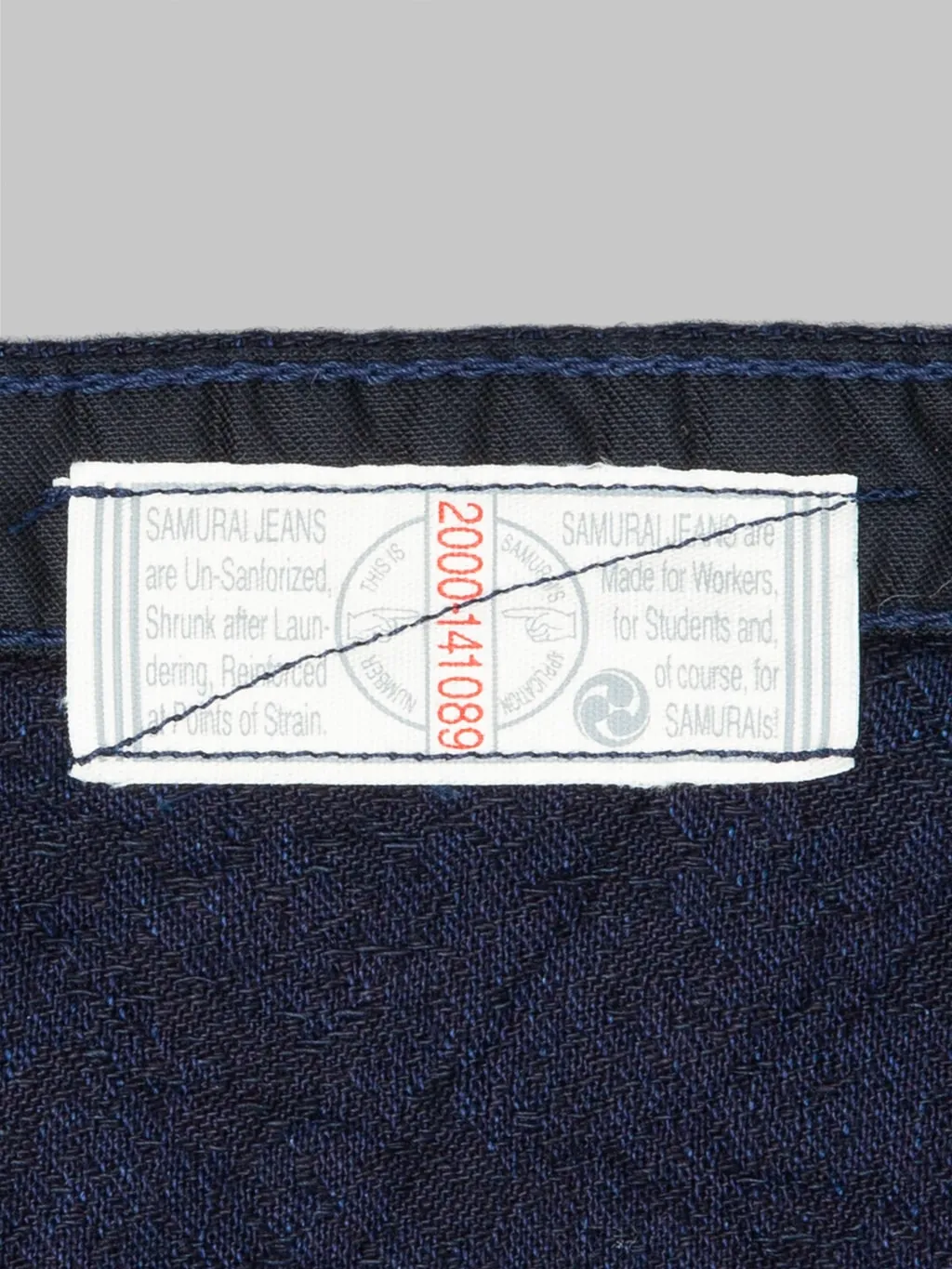 Samurai Jeans SSS25-01W Indigo Snake Jacquard Shirt
