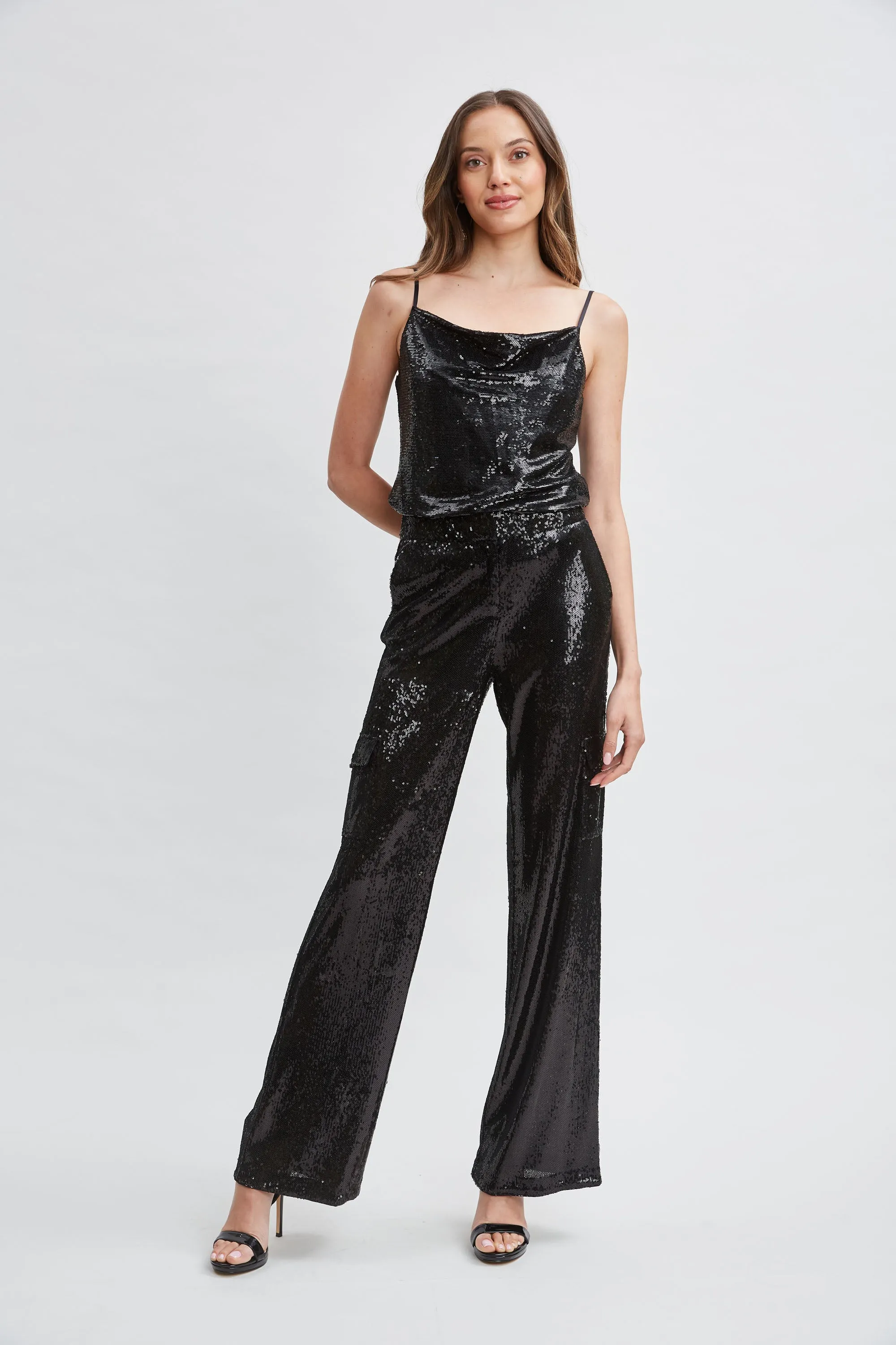 Sequin Pocket Pant