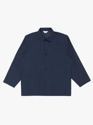 Silicone Coated Shirt Jacket Deep Blue