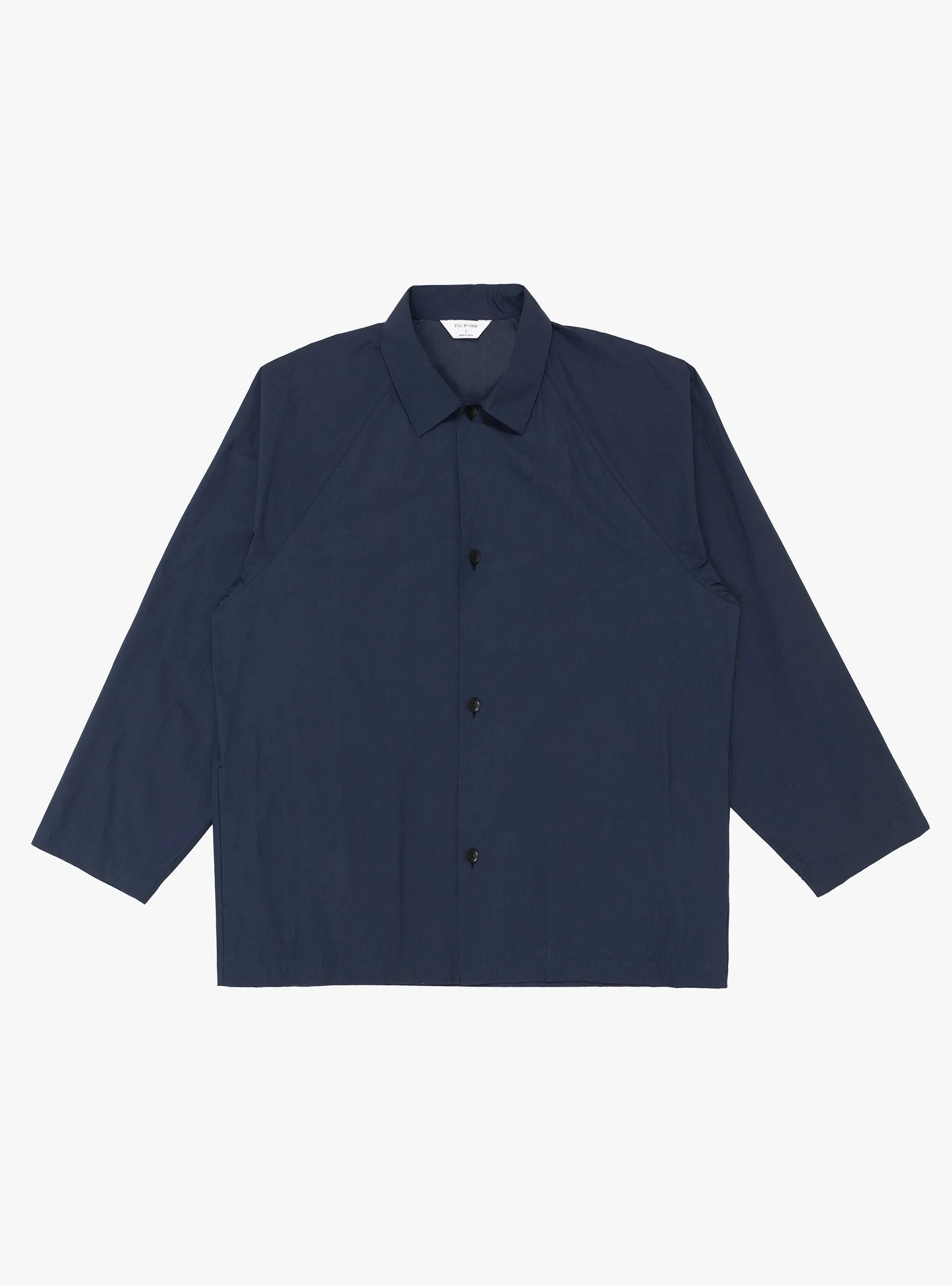 Silicone Coated Shirt Jacket Deep Blue