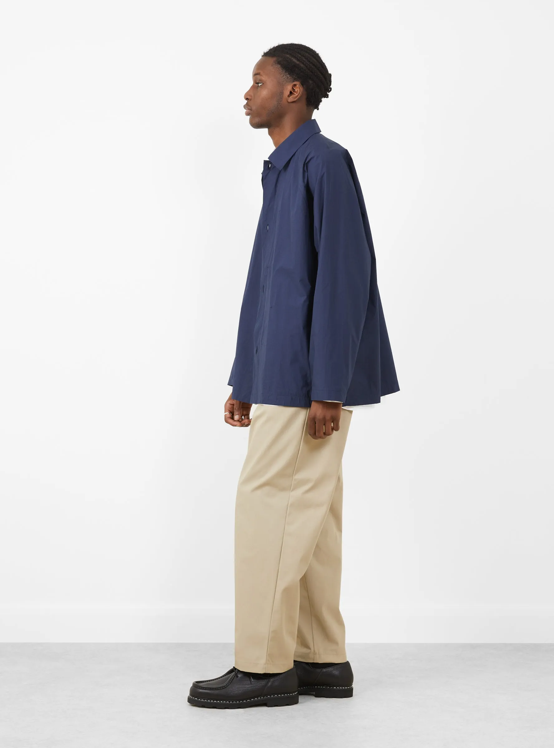 Silicone Coated Shirt Jacket Deep Blue