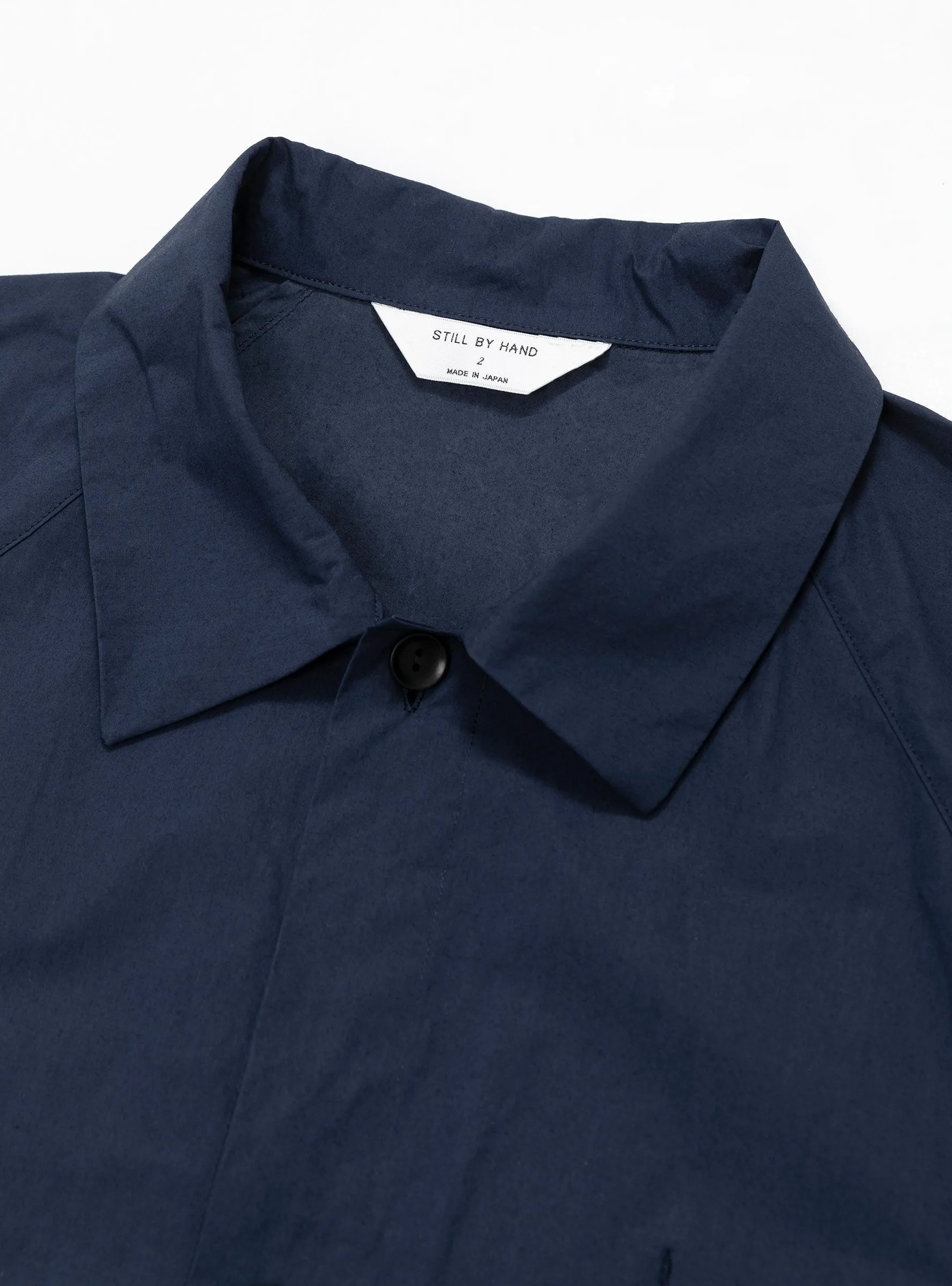 Silicone Coated Shirt Jacket Deep Blue