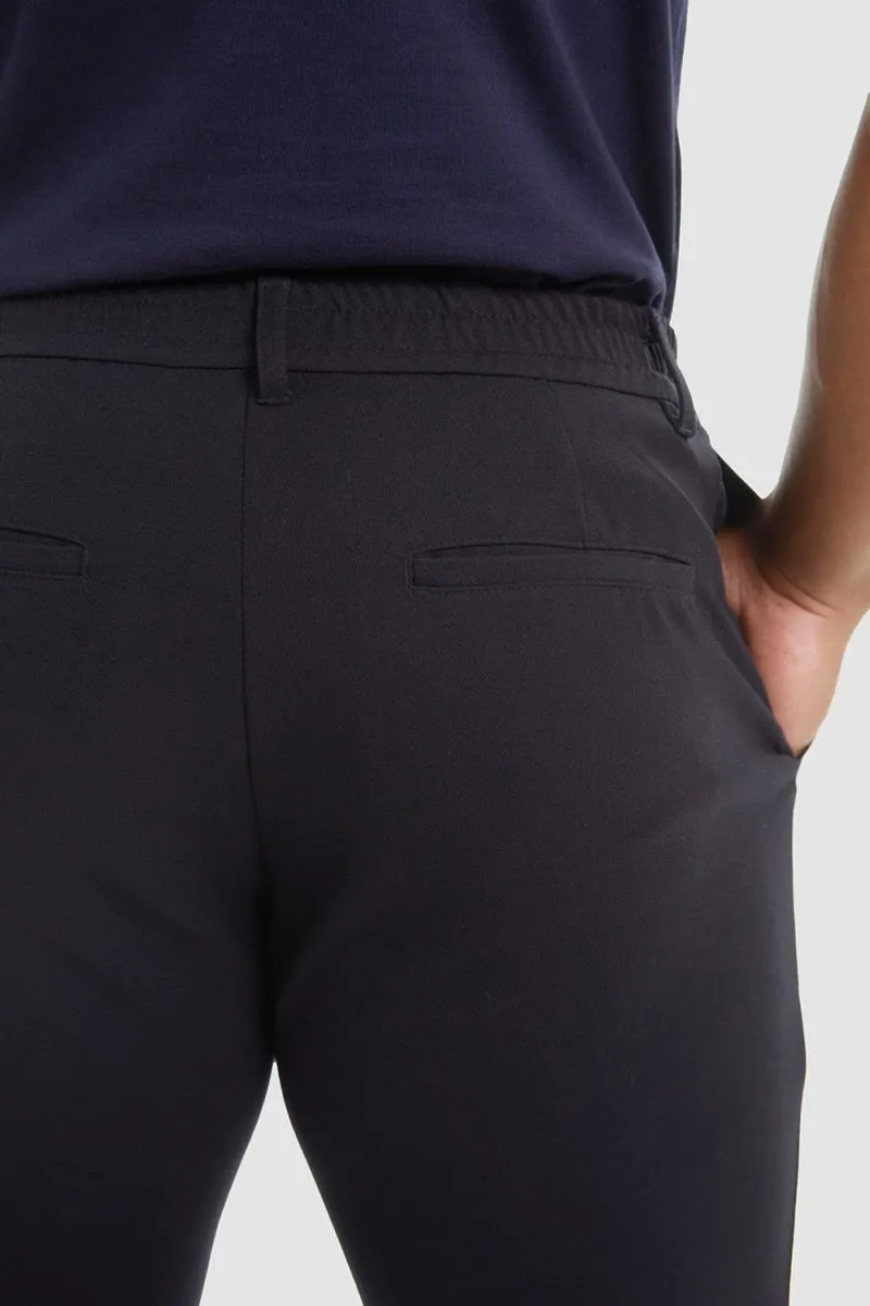 Stitched Crease Pants in Navy
