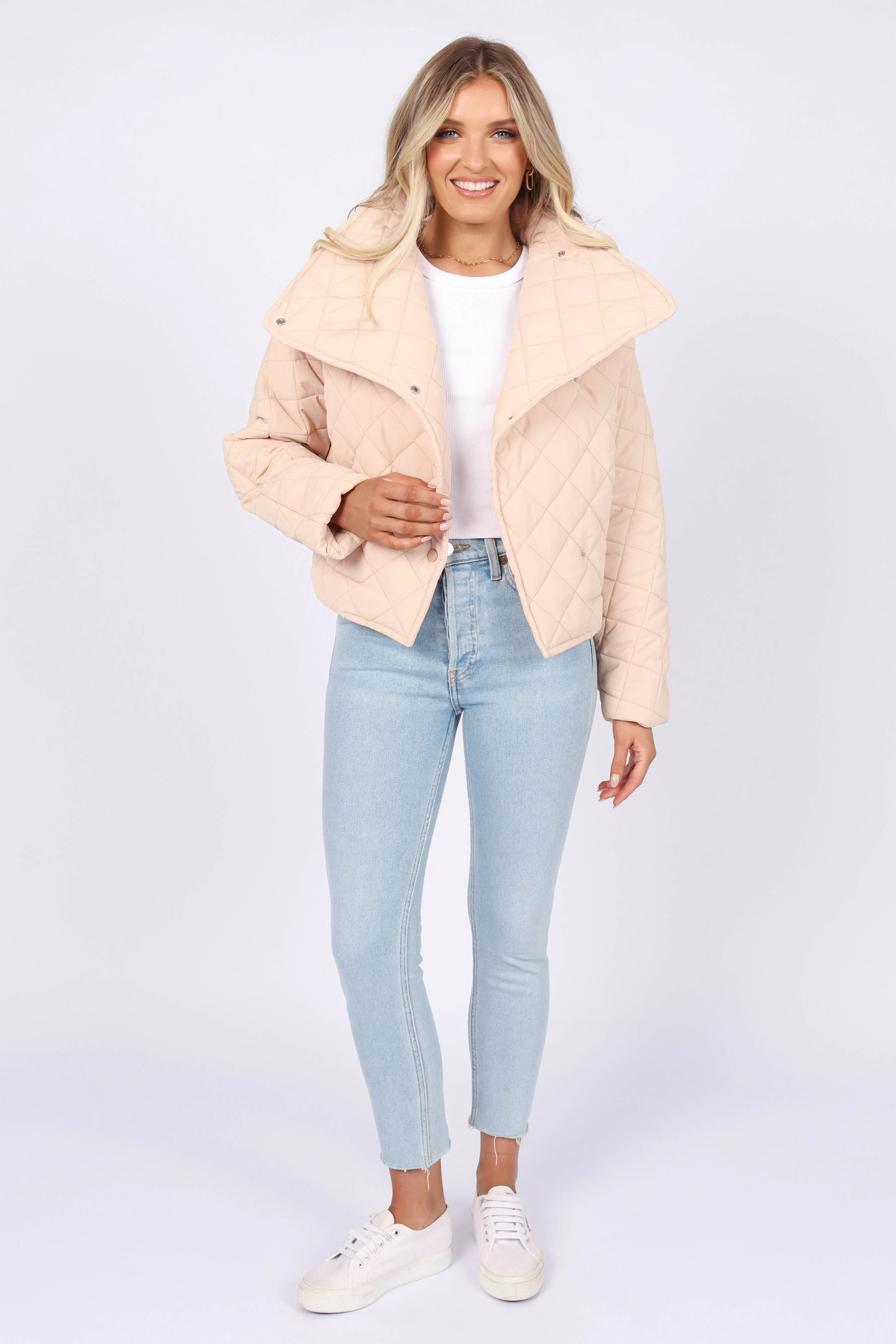 Susannah Quilted Jacket - Beige