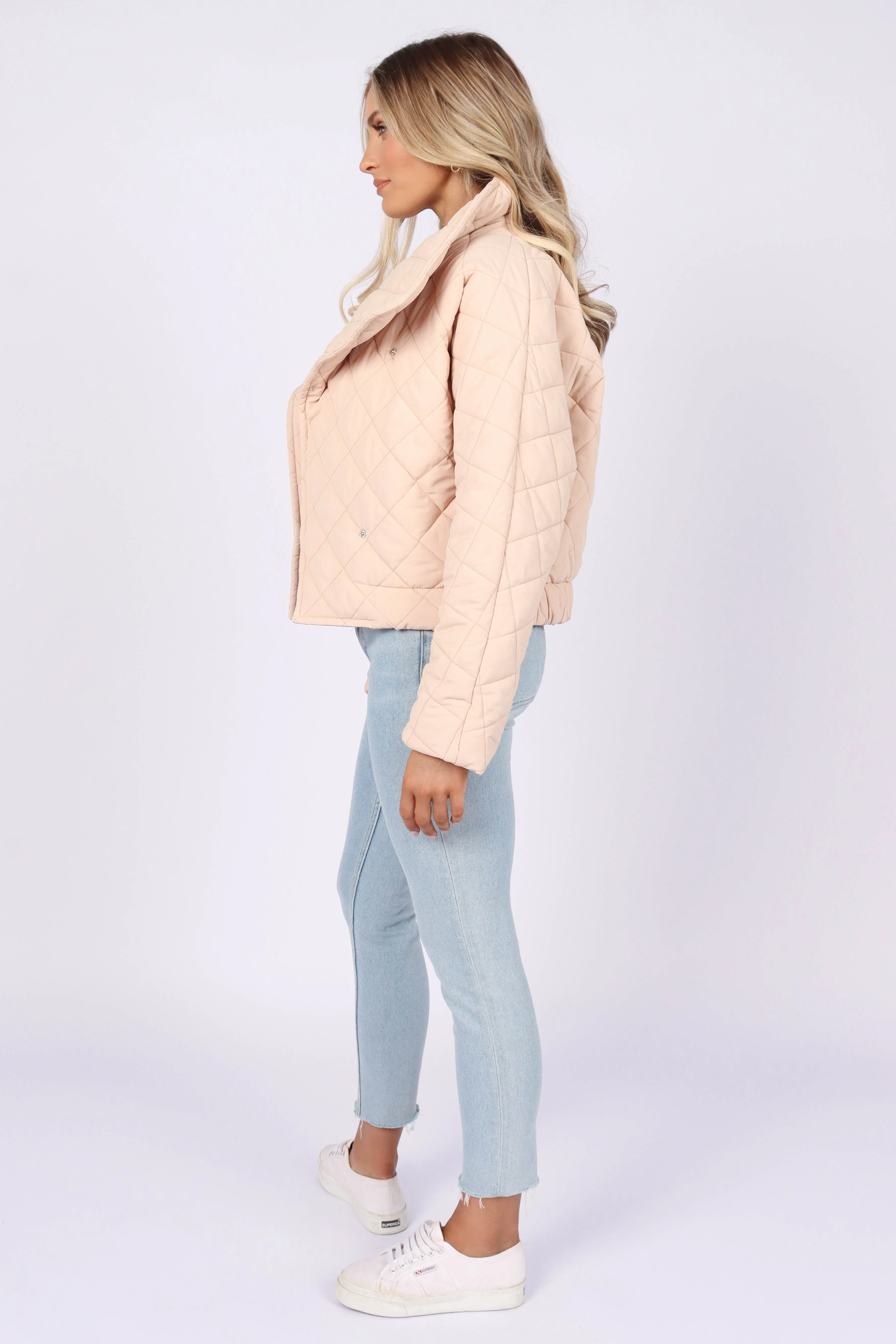 Susannah Quilted Jacket - Beige