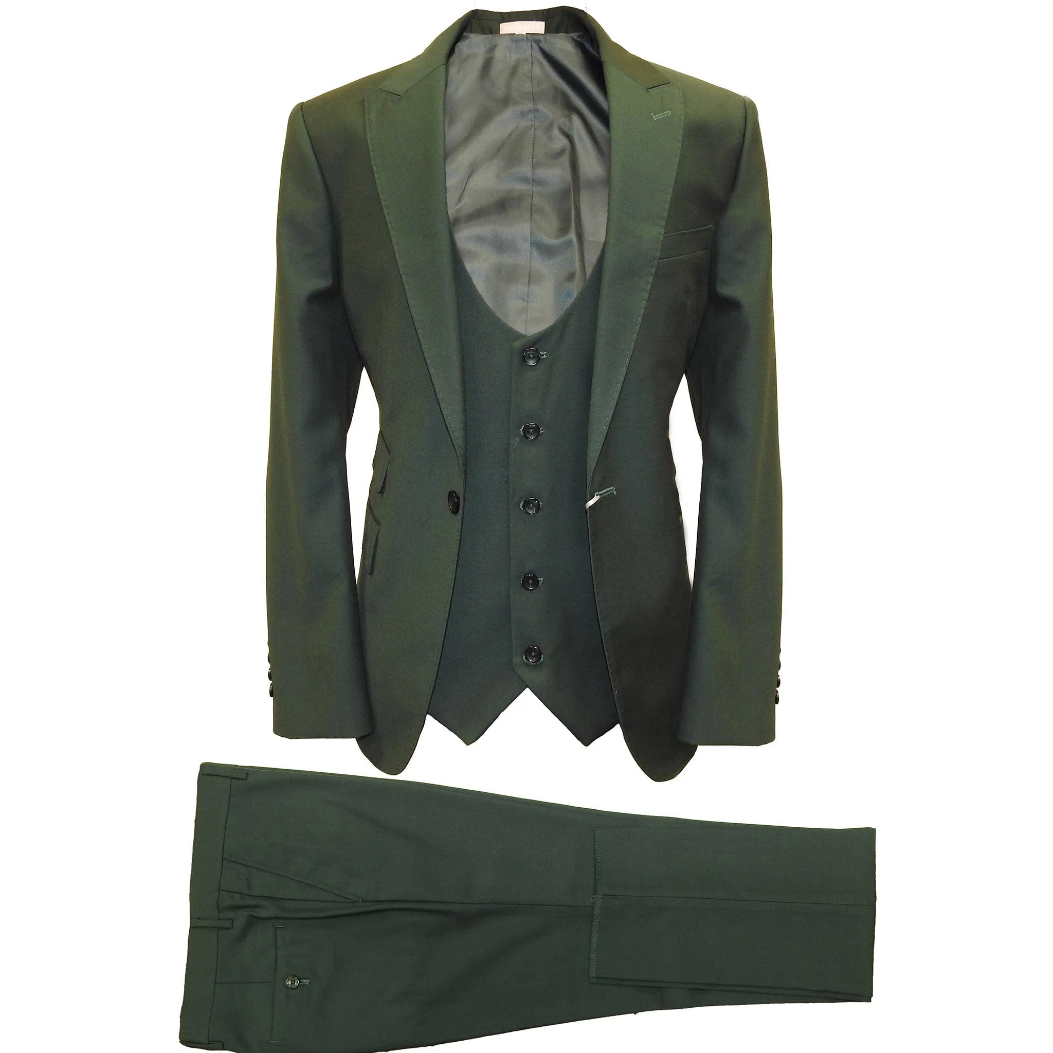 SYDNEY VESTED SUIT by Rossi Man/SOLID