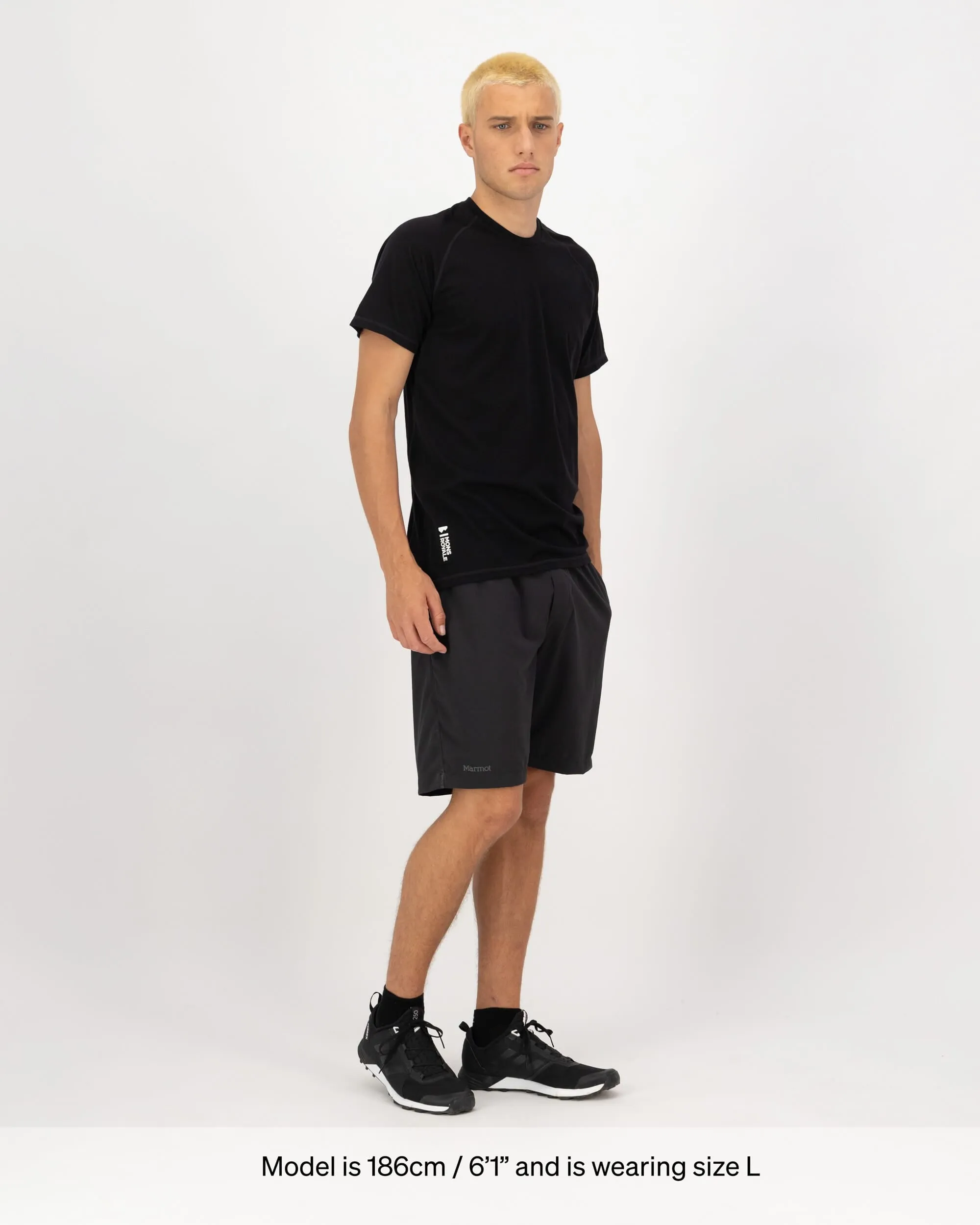 Temple Merino T-Shirt - Black