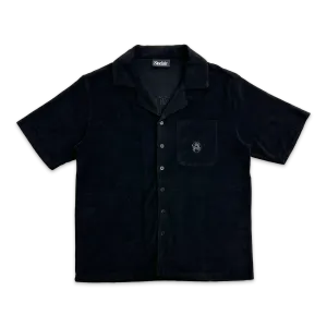 Terry Cloth Camp Shirt Black