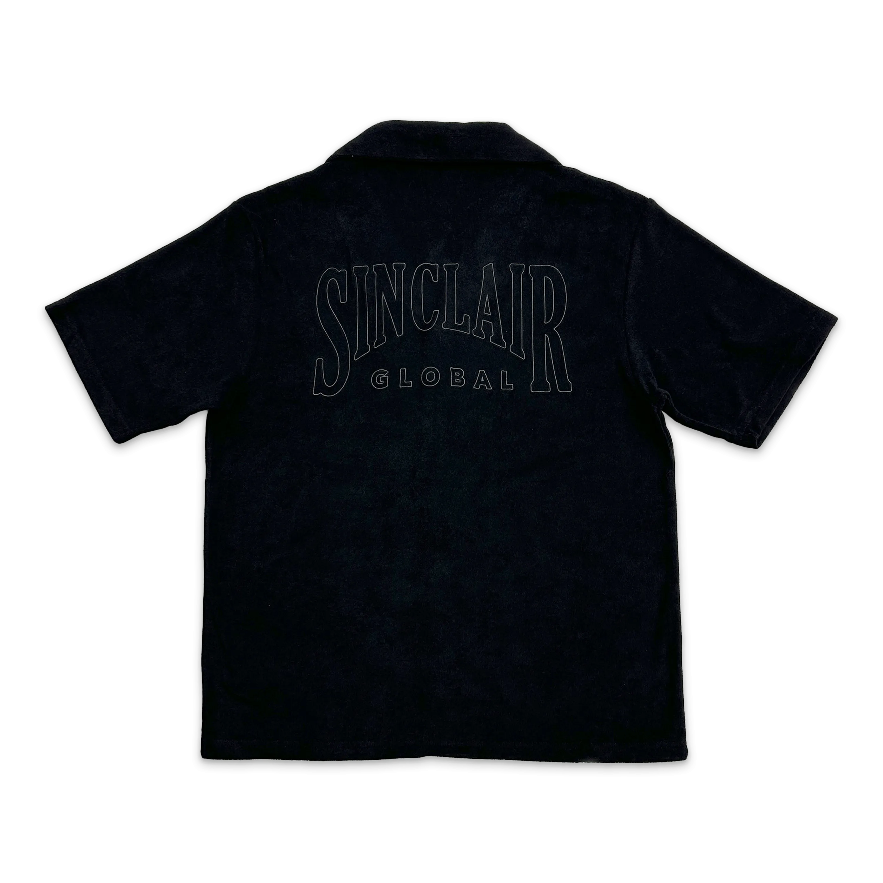 Terry Cloth Camp Shirt Black