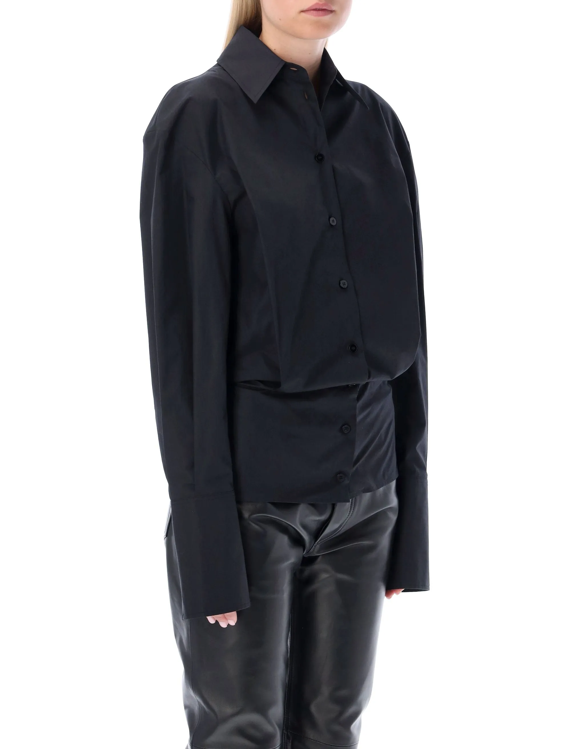 The Attico Pleat Detailed Shirt