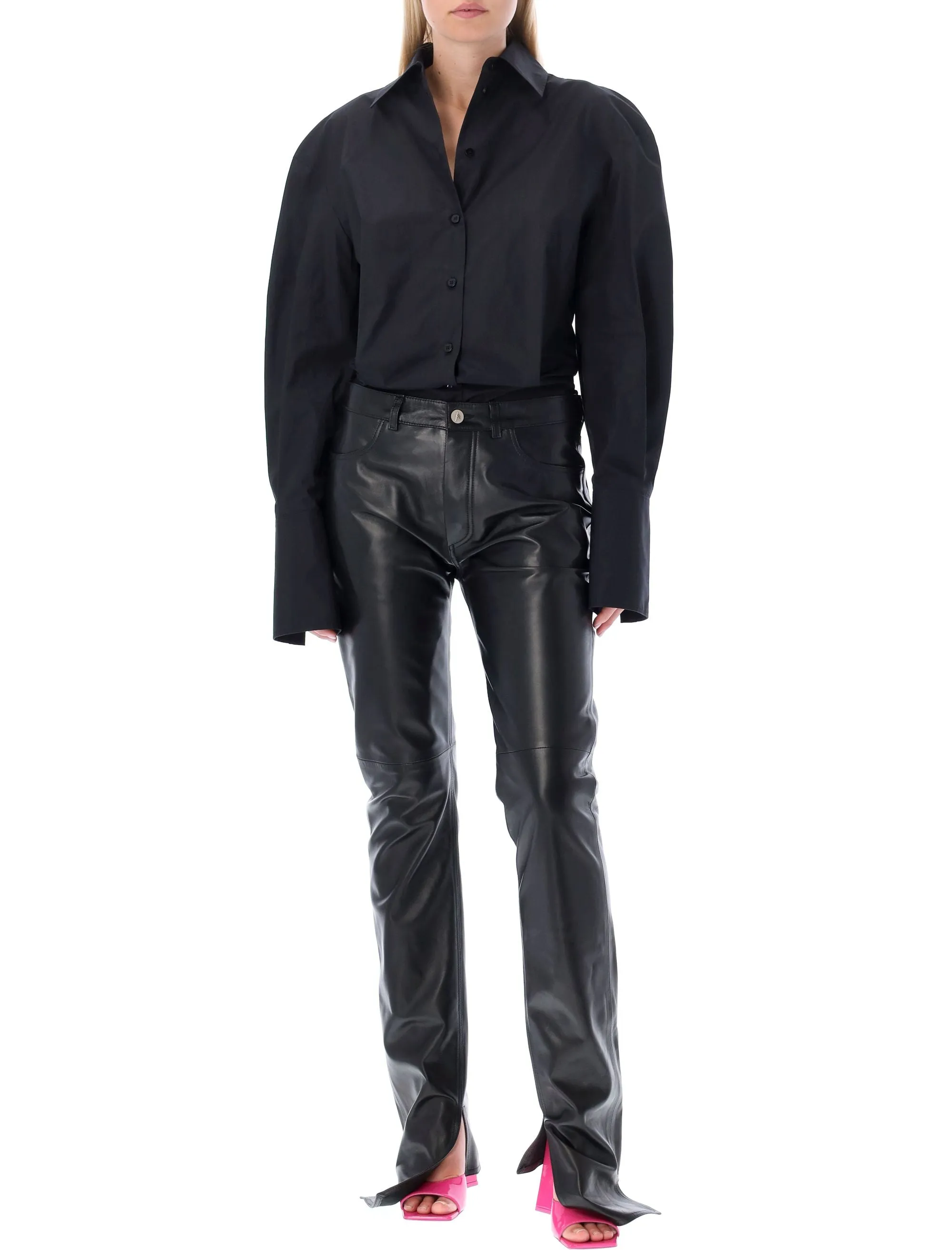 The Attico Pleat Detailed Shirt