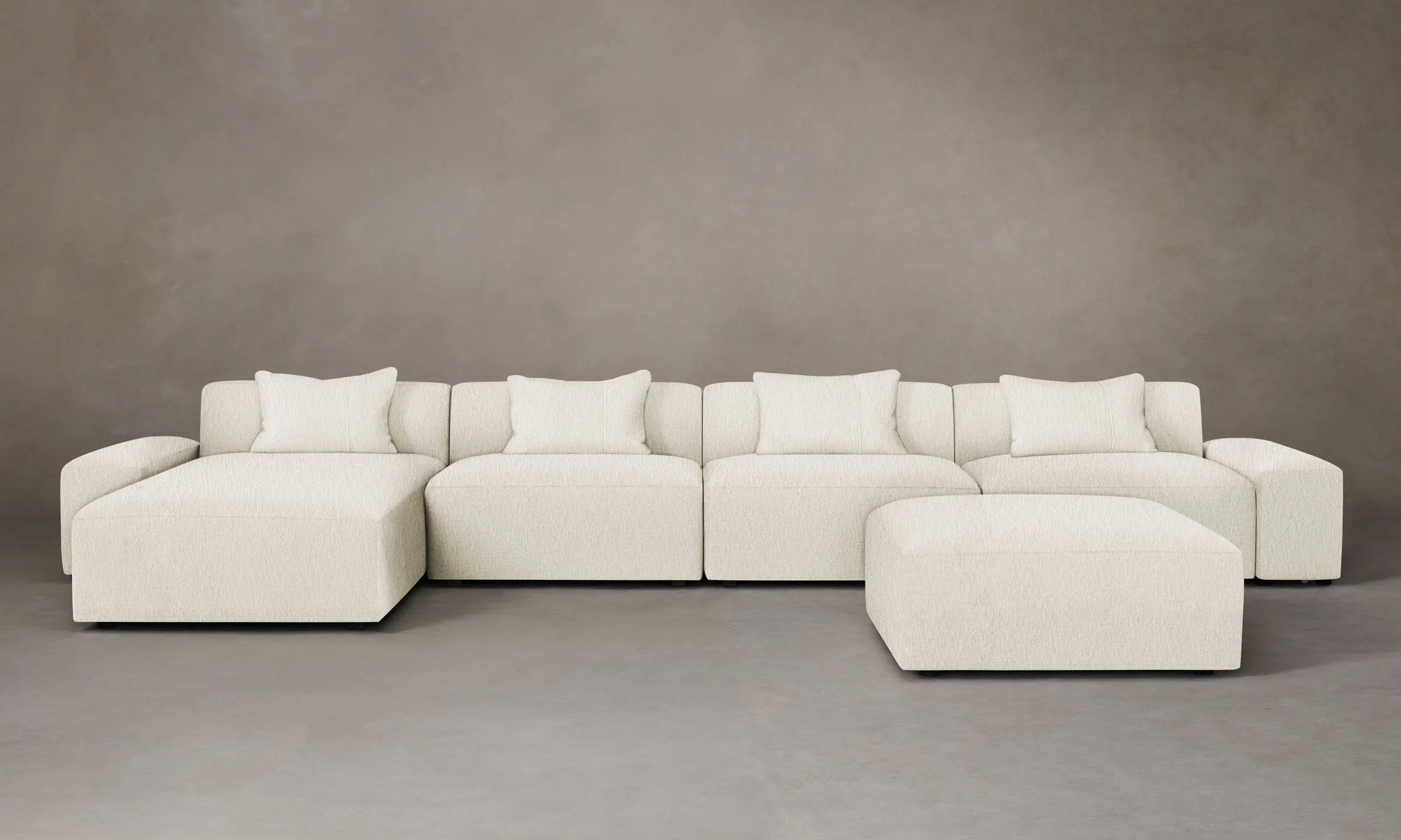 The Breuer Modular Sectional - Performance Bouclé Polar