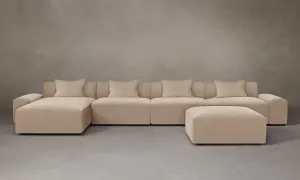 The Breuer Modular Sectional - Performance Velvet Taupe