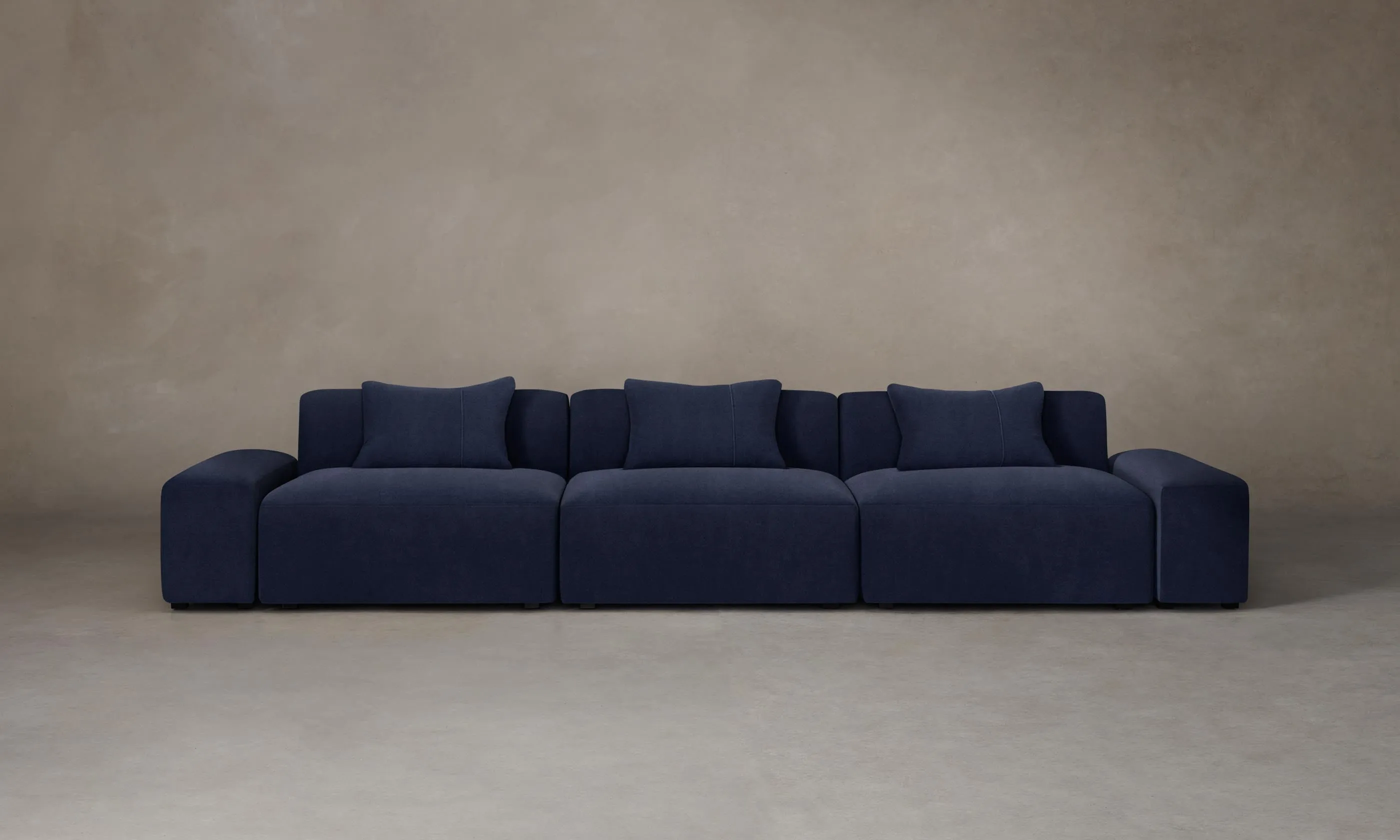 The Breuer Modular Sofa - Performance Velvet Midnight