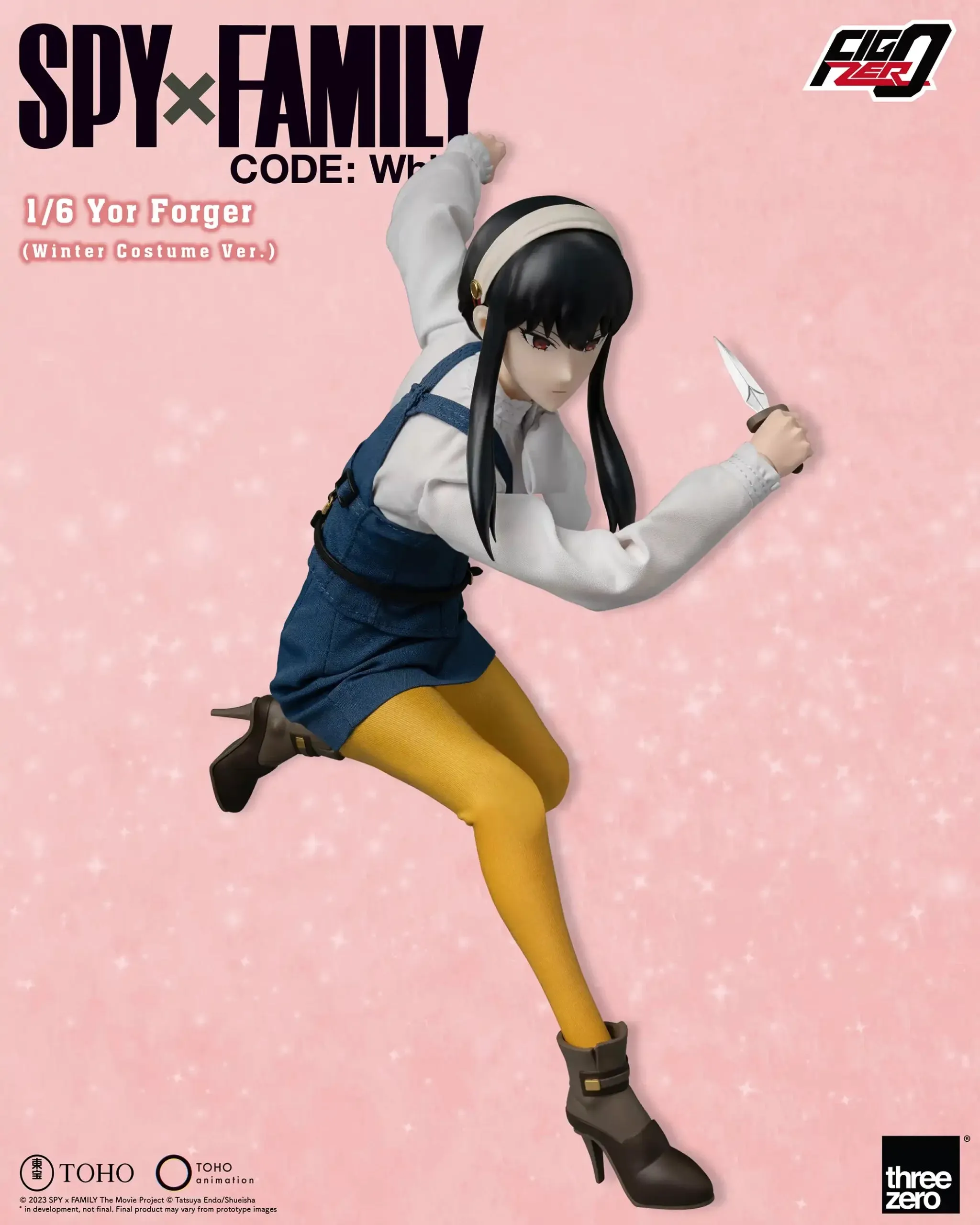 ThreeZero FigZero 1/6 Spy x Family Code: White Yor Forger (Winter Costume Ver.) Action Figure