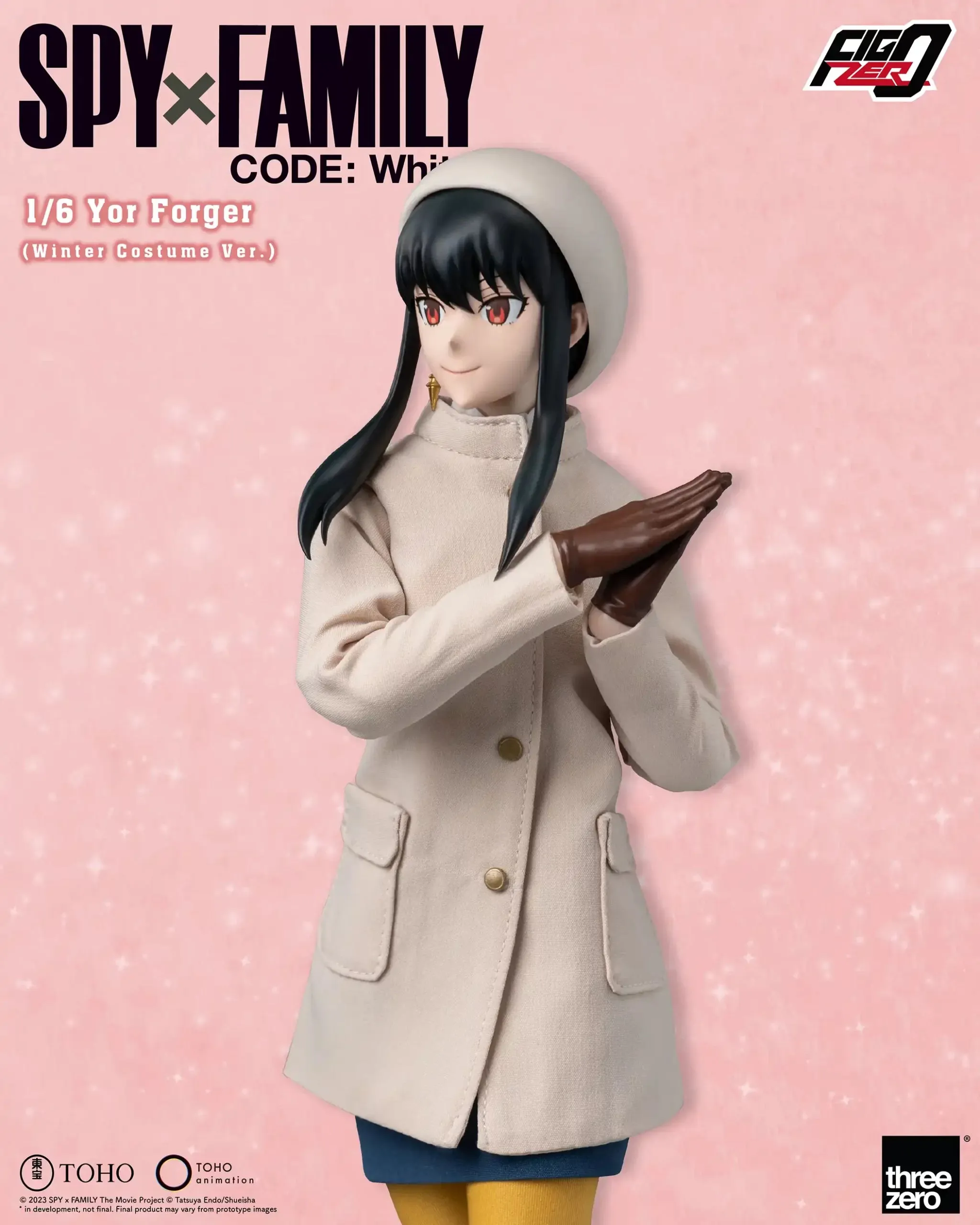 ThreeZero FigZero 1/6 Spy x Family Code: White Yor Forger (Winter Costume Ver.) Action Figure