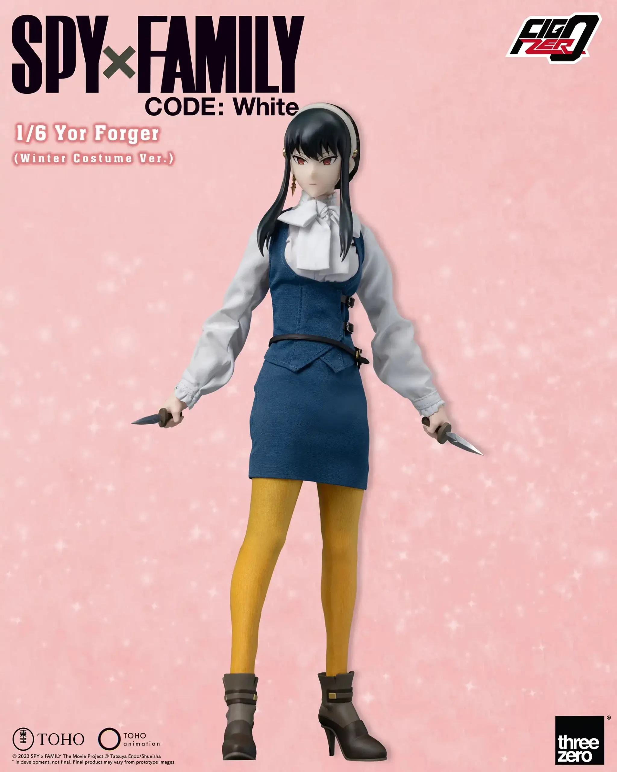 ThreeZero FigZero 1/6 Spy x Family Code: White Yor Forger (Winter Costume Ver.) Action Figure