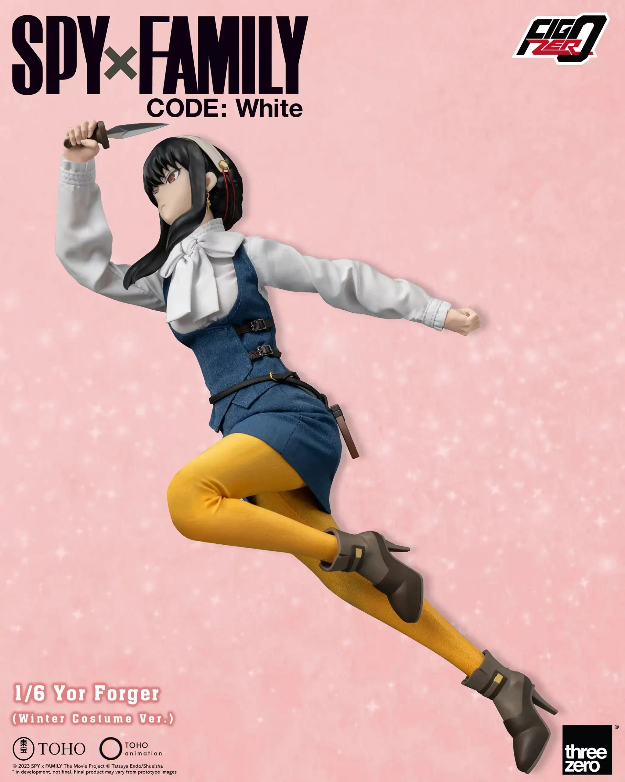 ThreeZero FigZero 1/6 Spy x Family Code: White Yor Forger (Winter Costume Ver.) Action Figure
