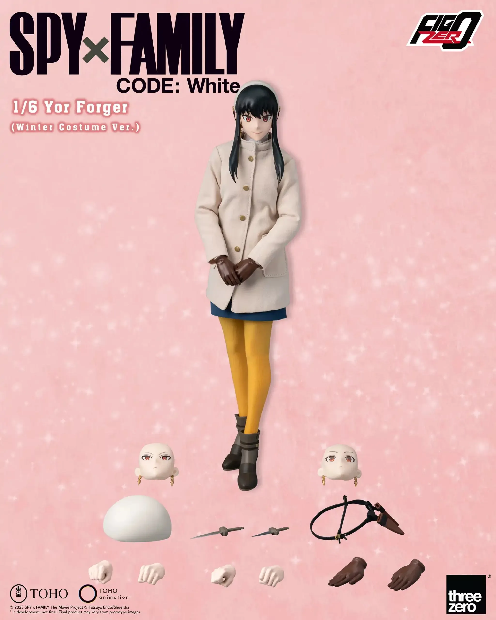 ThreeZero FigZero 1/6 Spy x Family Code: White Yor Forger (Winter Costume Ver.) Action Figure