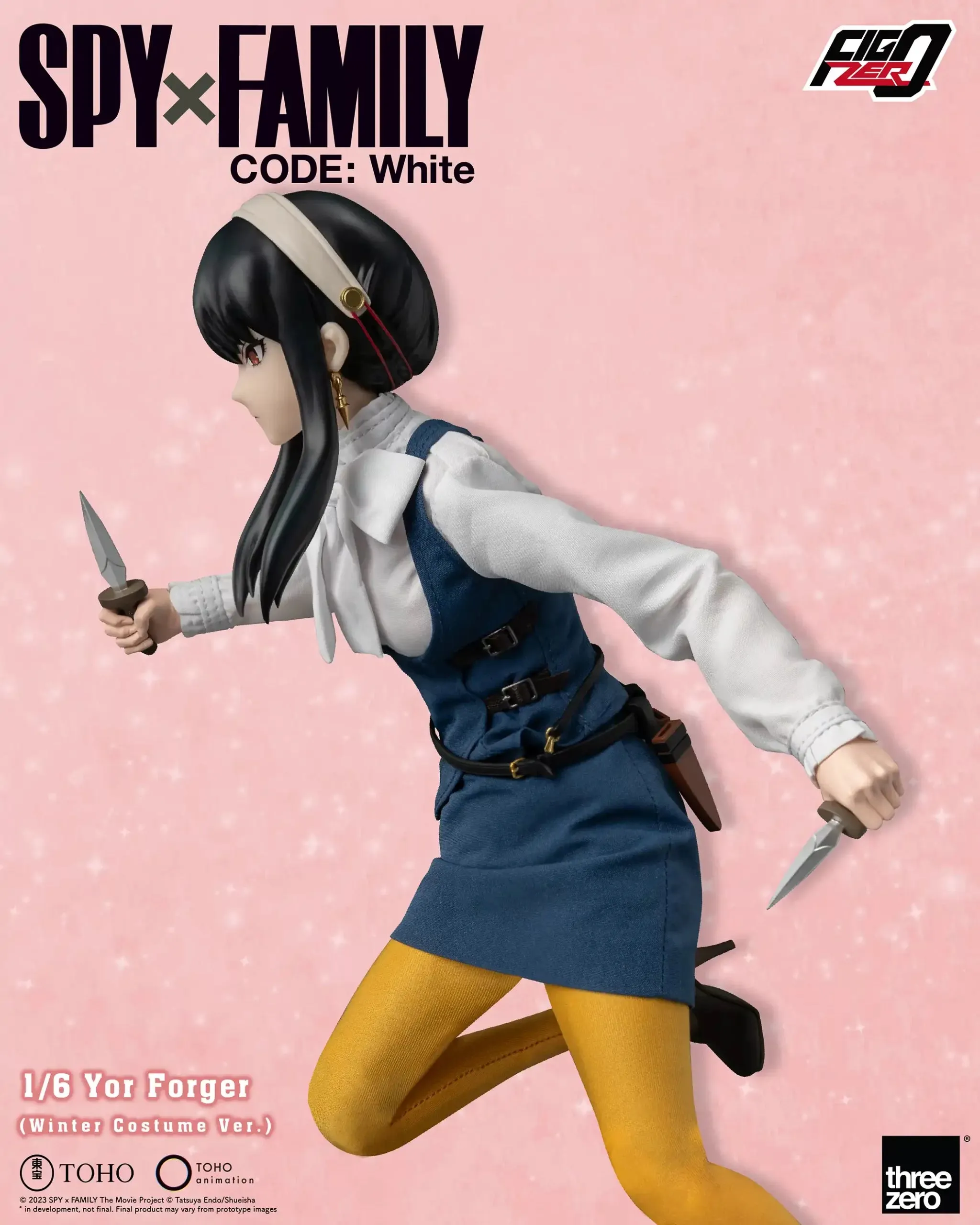 ThreeZero FigZero 1/6 Spy x Family Code: White Yor Forger (Winter Costume Ver.) Action Figure