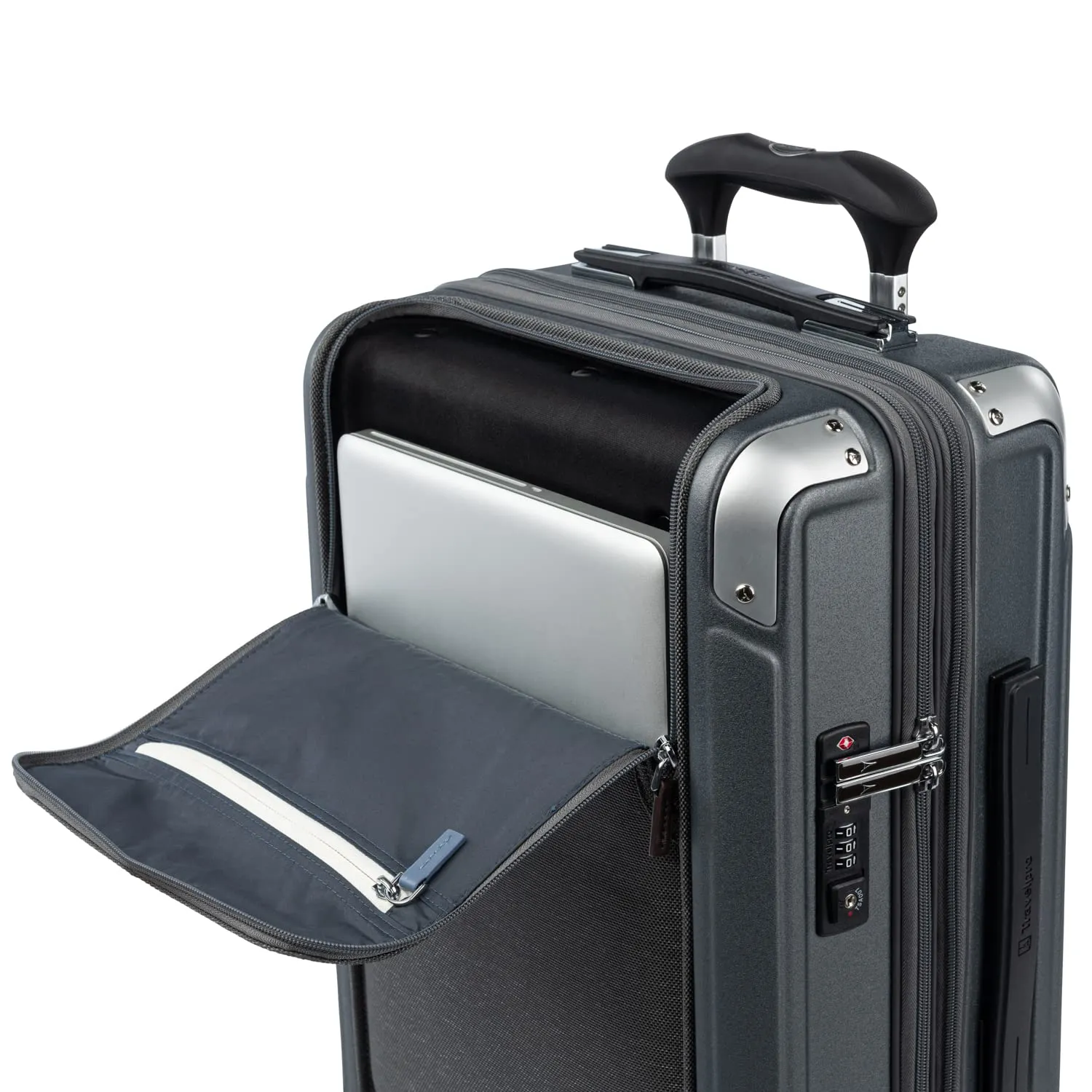 Travelpro Platinum Elite Hardside Expandable Spinner Wheel-Luggage TSA Lock Hard Shell Polycarbonate Suitcase, Compact Carry on Laptop Pocket 20-Inch
