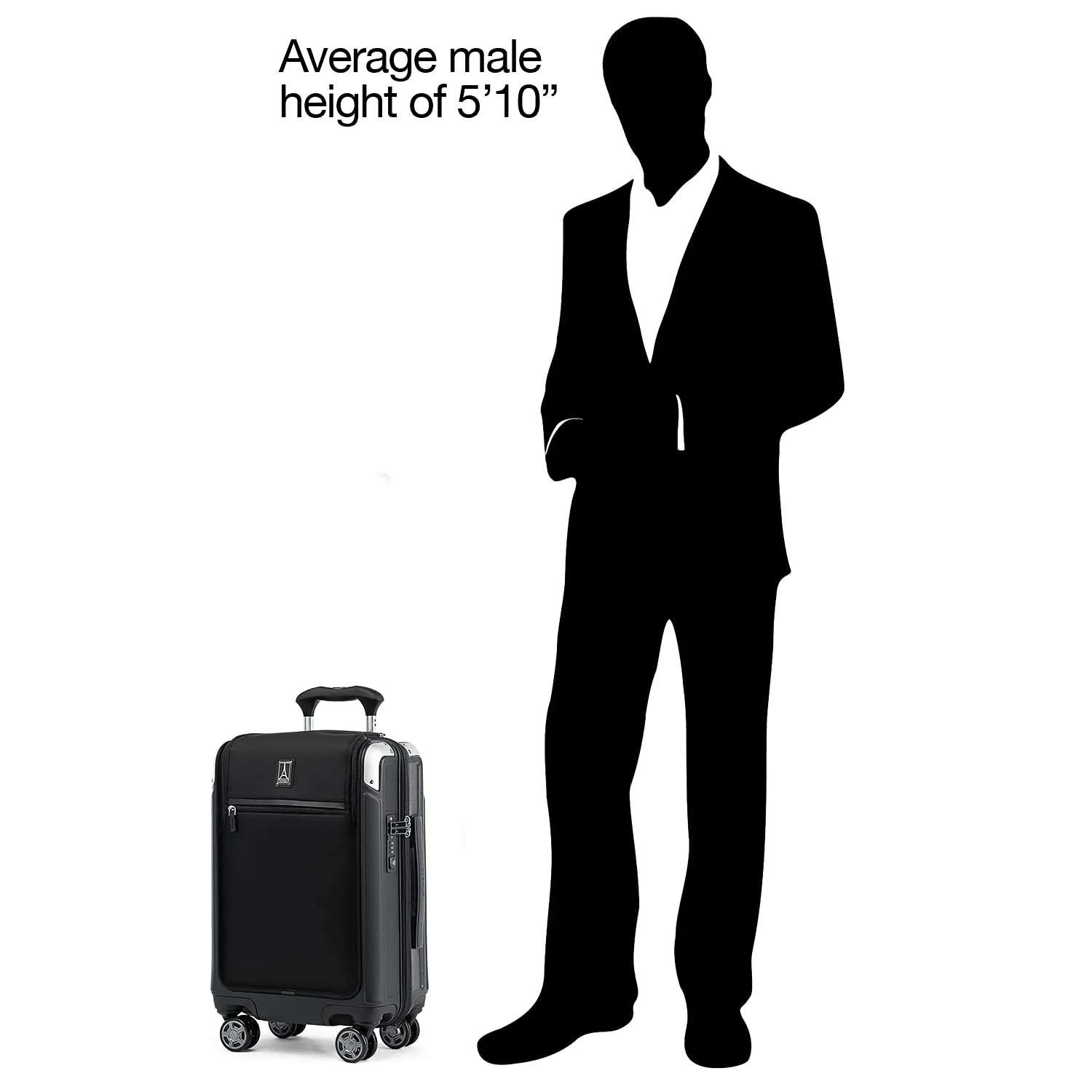 Travelpro Platinum Elite Hardside Expandable Spinner Wheel-Luggage TSA Lock Hard Shell Polycarbonate Suitcase, Compact Carry on Laptop Pocket 20-Inch