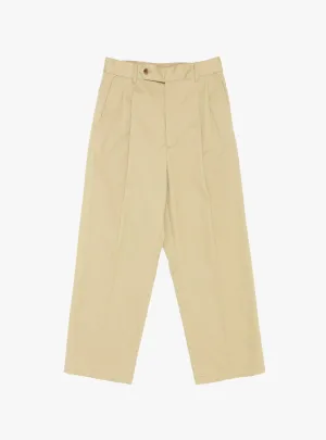 Two Out Tuck Pants Beige