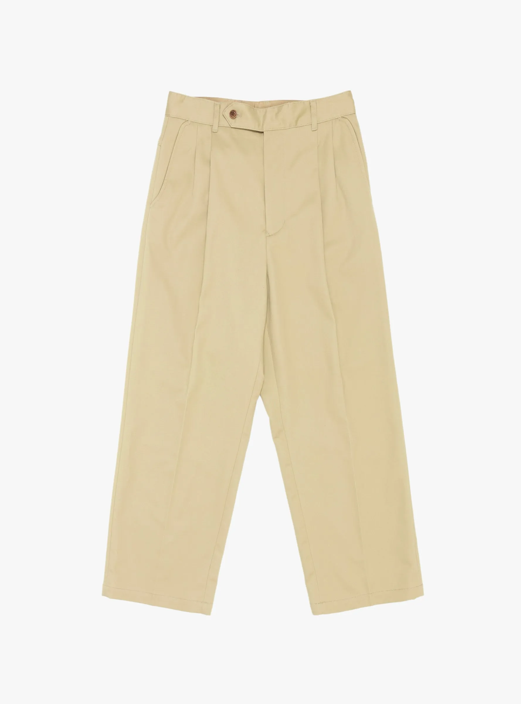 Two Out Tuck Pants Beige
