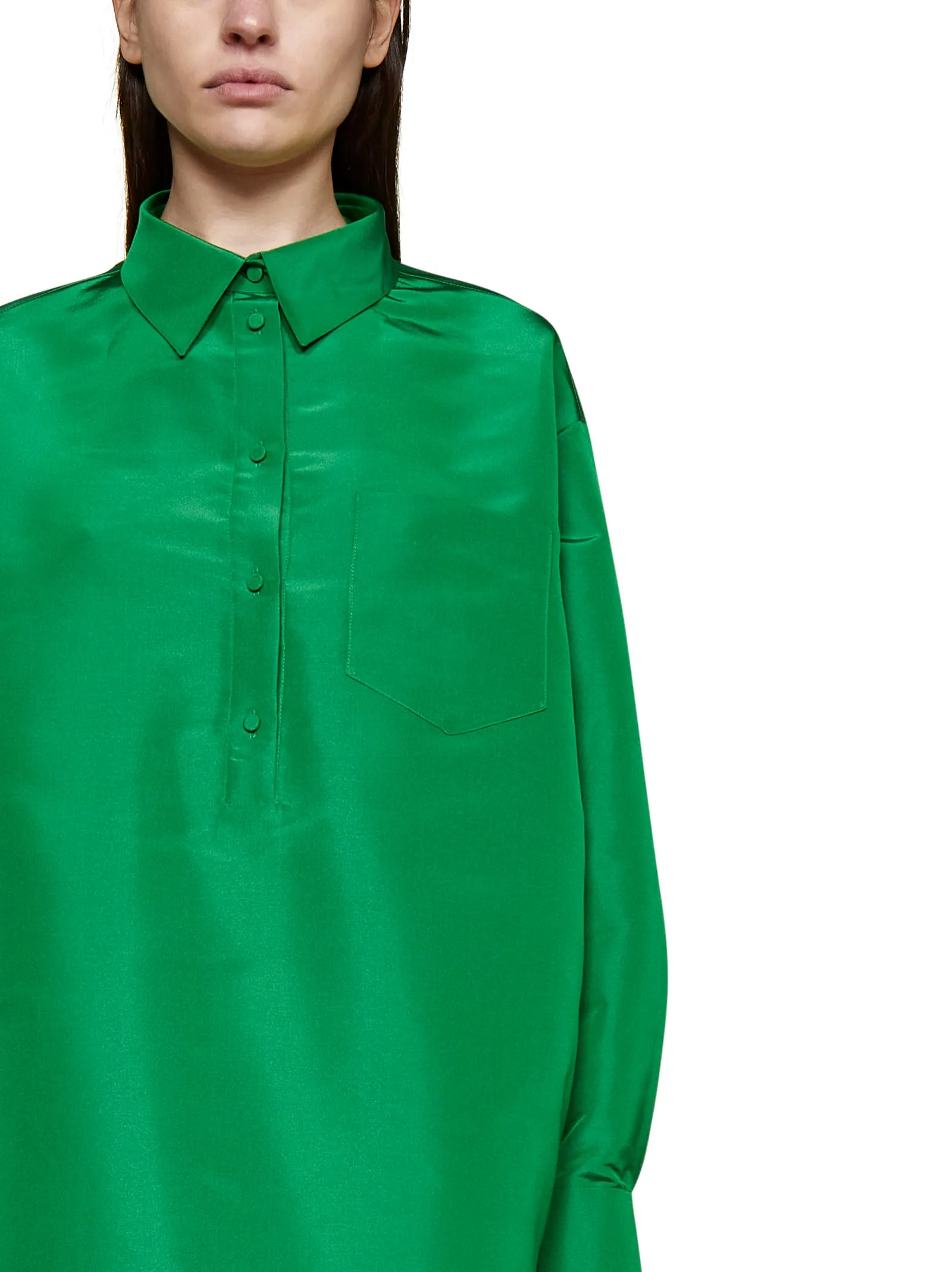 Valentino Button Detailed Long-Sleeved Shirt