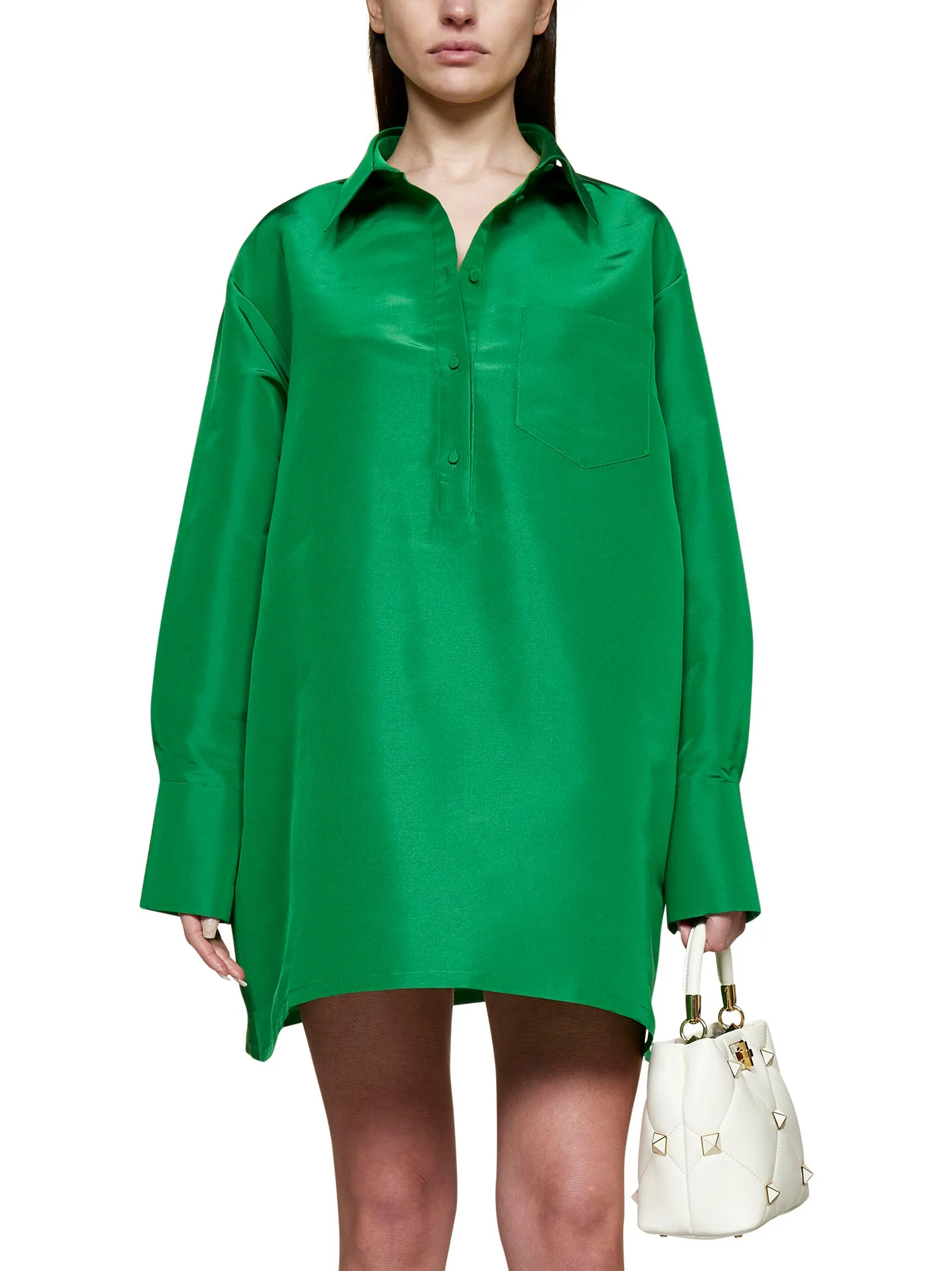 Valentino Button Detailed Long-Sleeved Shirt