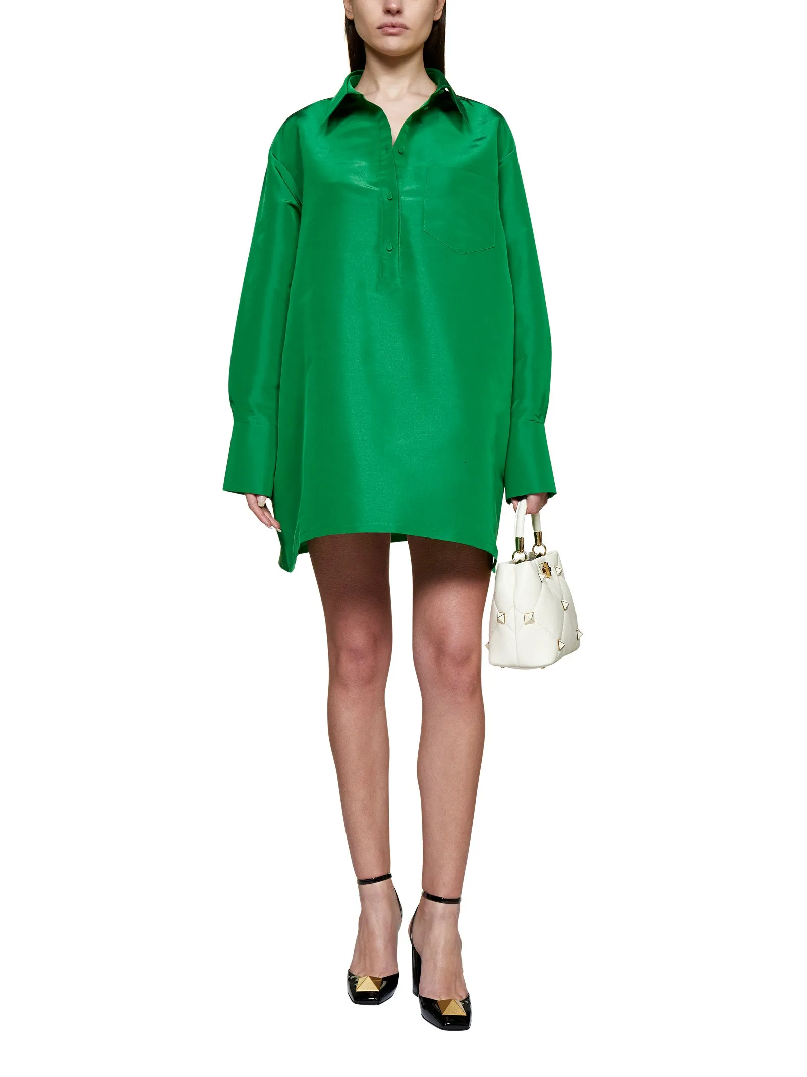 Valentino Button Detailed Long-Sleeved Shirt