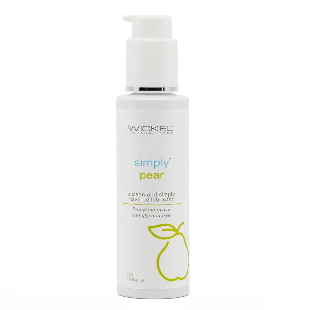 Wicked Simply Aqua Flavoured Water-Based Lubricant - Pear