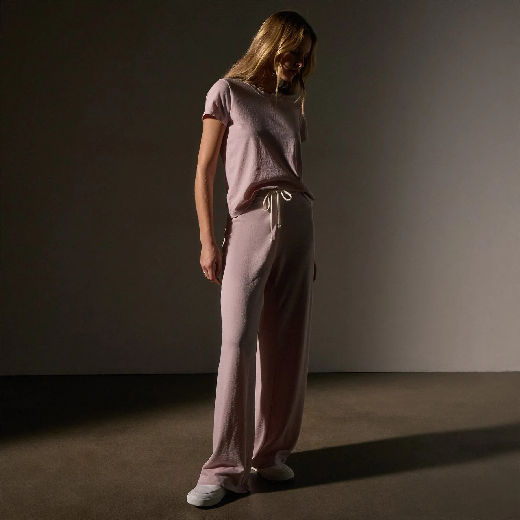 Wide Leg Sweatpant - Degas Pigment