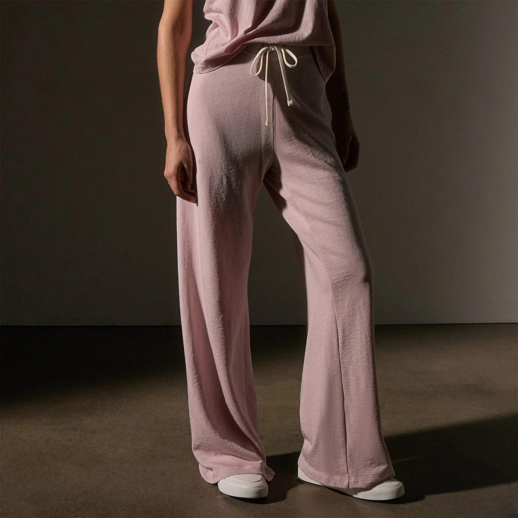 Wide Leg Sweatpant - Degas Pigment