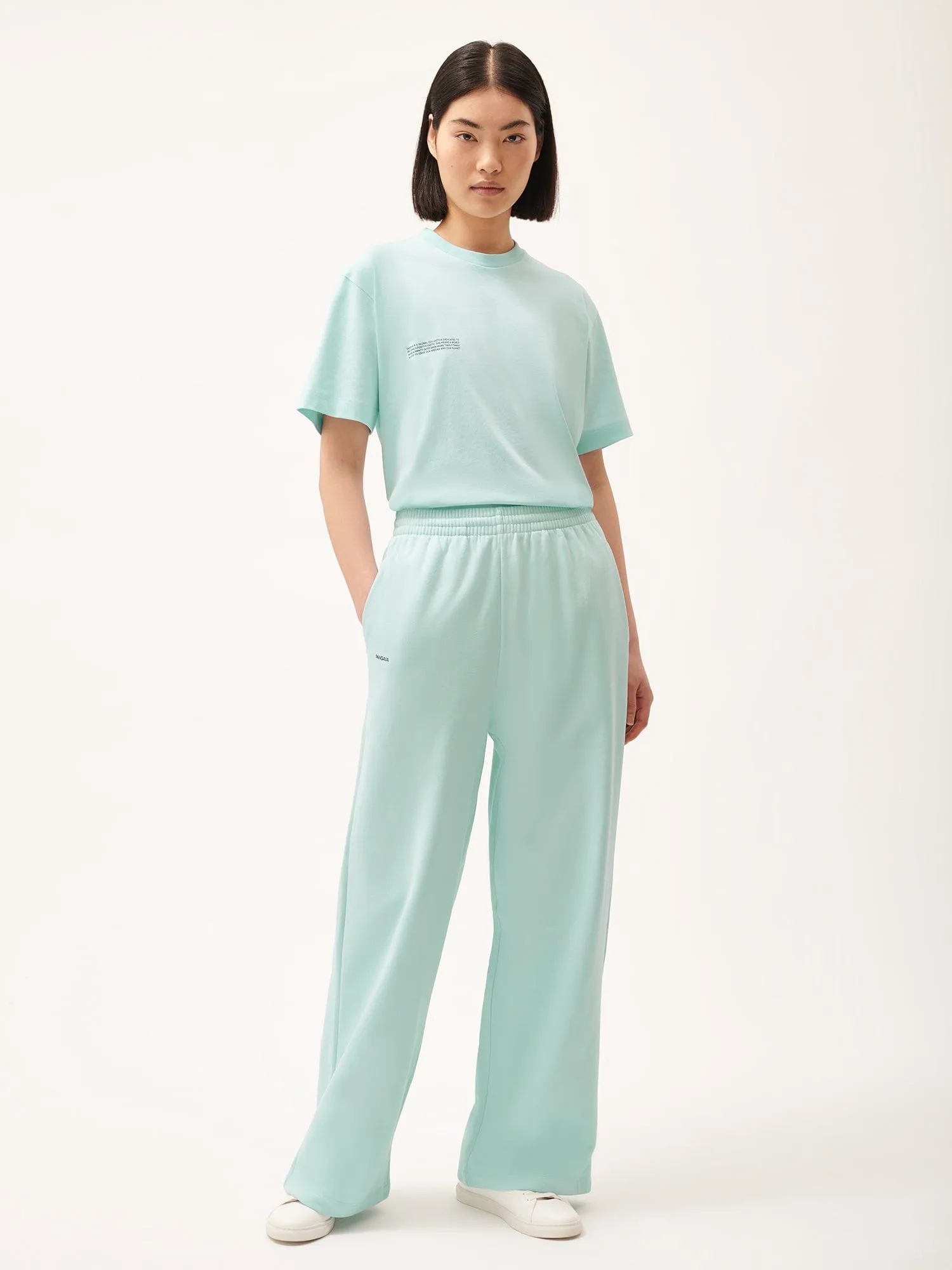 Womens 365 Midweight Straight Leg Track Pants—reflect blue