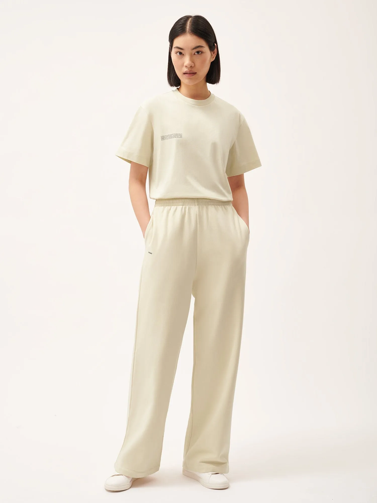 Womens 365 Midweight Straight Leg Track Pants—travertine beige