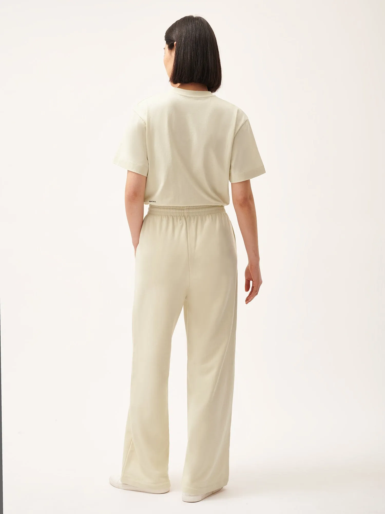 Womens 365 Midweight Straight Leg Track Pants—travertine beige